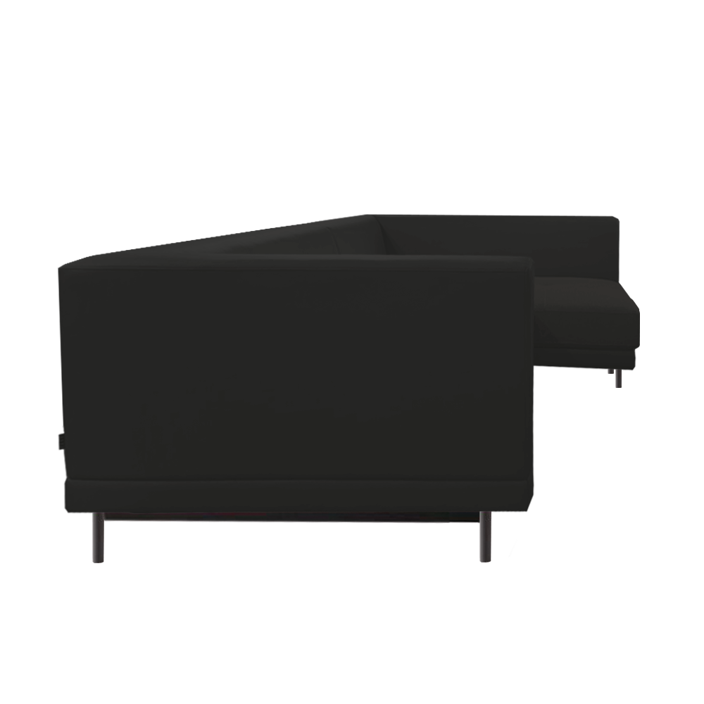 Stylish Hemlock Right Chaise Sofa - Modern Sectional Couch for Living Room, Lounge & Home Theater - Comfortable Fabric Upholstered Furniture for Relaxing & Entertaining