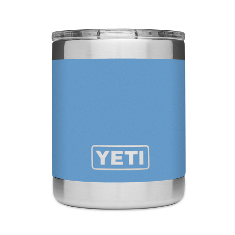 Yeti Rambler 10 Oz Lowball Tumbler with Lid - Insulated Stainless Steel Cup for Coffee, Tea & Cocktails - Perfect for Home, Office & Outdoor Use - Pacific Blue