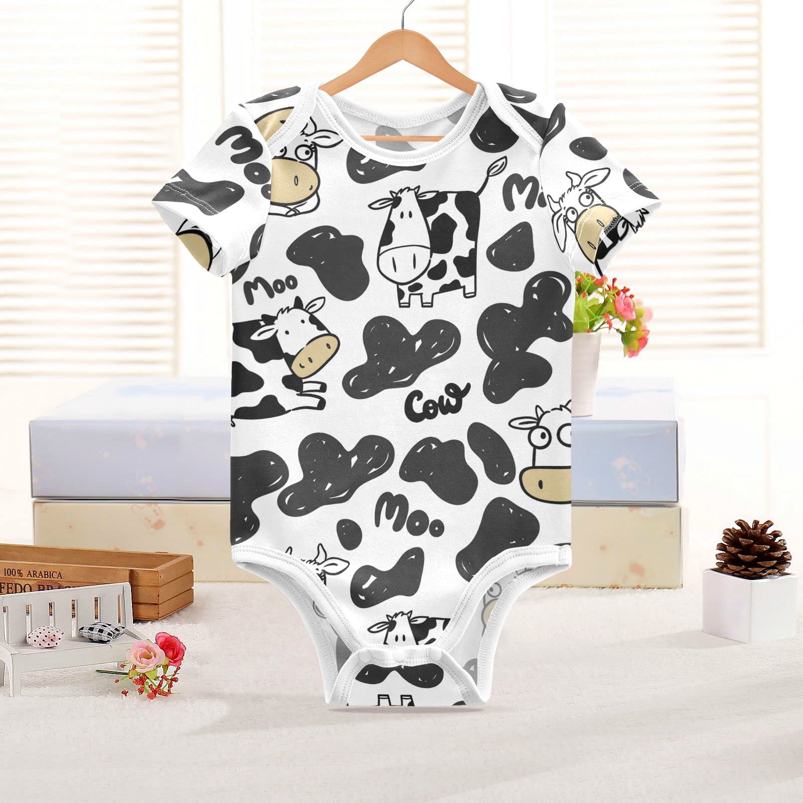 Organic Cotton Baby Romper - Soft Unisex Short Sleeve Bodysuit for Infants 3-6 Months | Perfect for Playtime, Daycare & Family Outings (Boy & Girl)