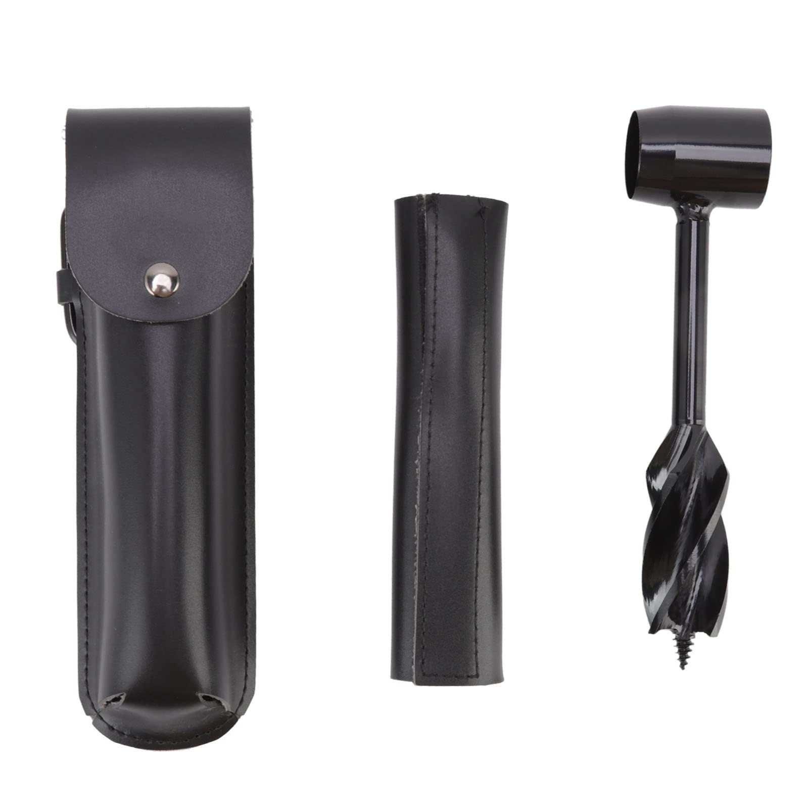Survival Settlers Tool - Hand Auger Wrench & Wood Drill Peg | Manual Hole Maker Multitool for Camping, Bushcraft, Outdoor Backpacking | Emergency Gear & Survival Equipment (Black) - Perfect for Wilderness Adventures, DIY Projects & Off-Grid Living