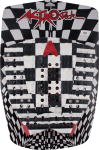Astrodeck 007 Christian Fletcher Surfboard Traction Pad - Black/White Grip for Enhanced Performance - Perfect for Surfing, Bodyboarding & Water Sports