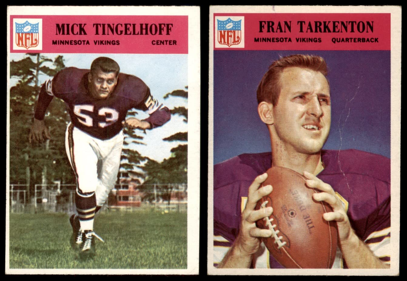 1966 Philadelphia Minnesota Vikings Football Team Trading Card Set - VG+ Condition - Collectible NFL Memorabilia for Sports Fans and Card Collectors - Perfect for Display, Gifts, and Investment
