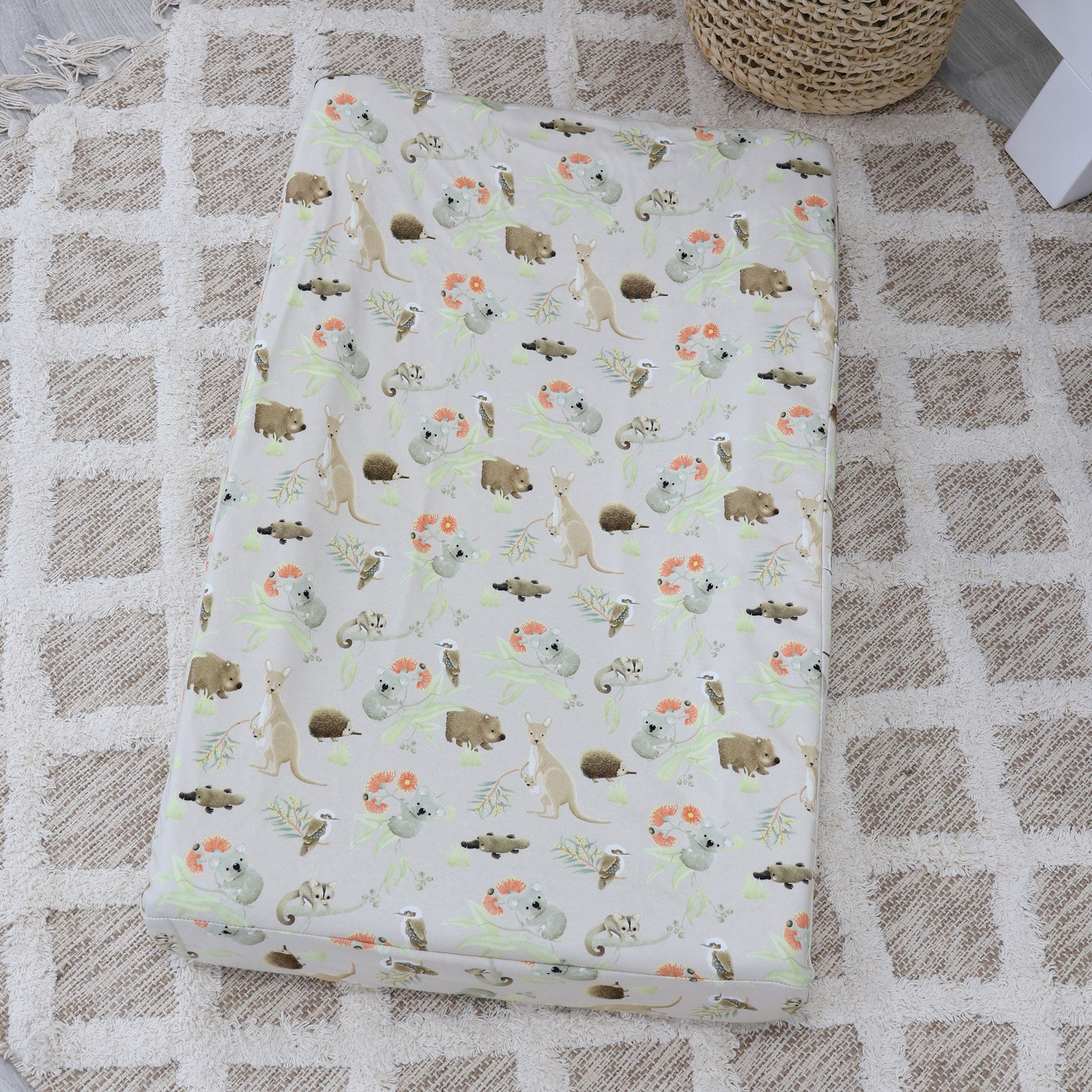 Aussie Animals Waterproof Baby Changing Pad Cover - Soft & Washable for Nursery, Travel & On-the-Go Diaper Changes