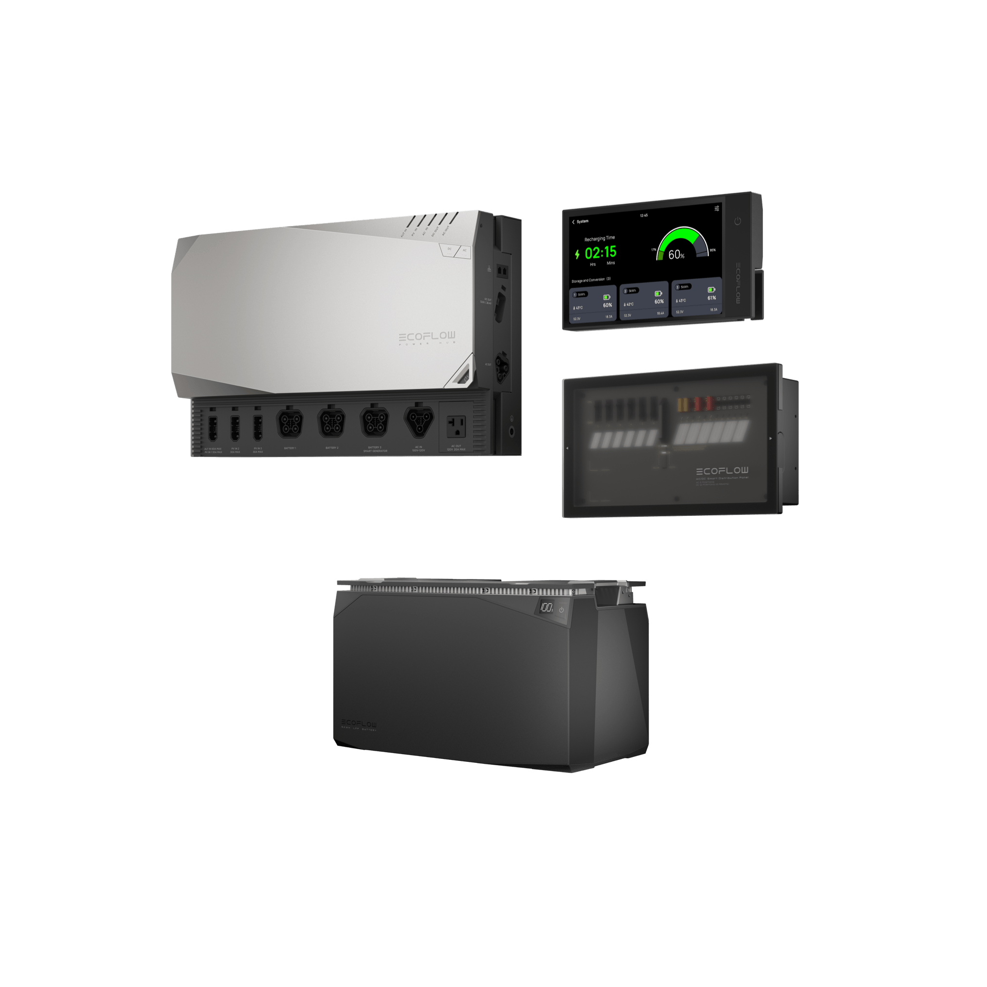 EcoFlow 5kWh Portable Power Station Kit - Solar Generator for Home Backup, Camping & Outdoor Adventures | Off-Grid Power Supply for RV, Emergency & Blackout Preparedness