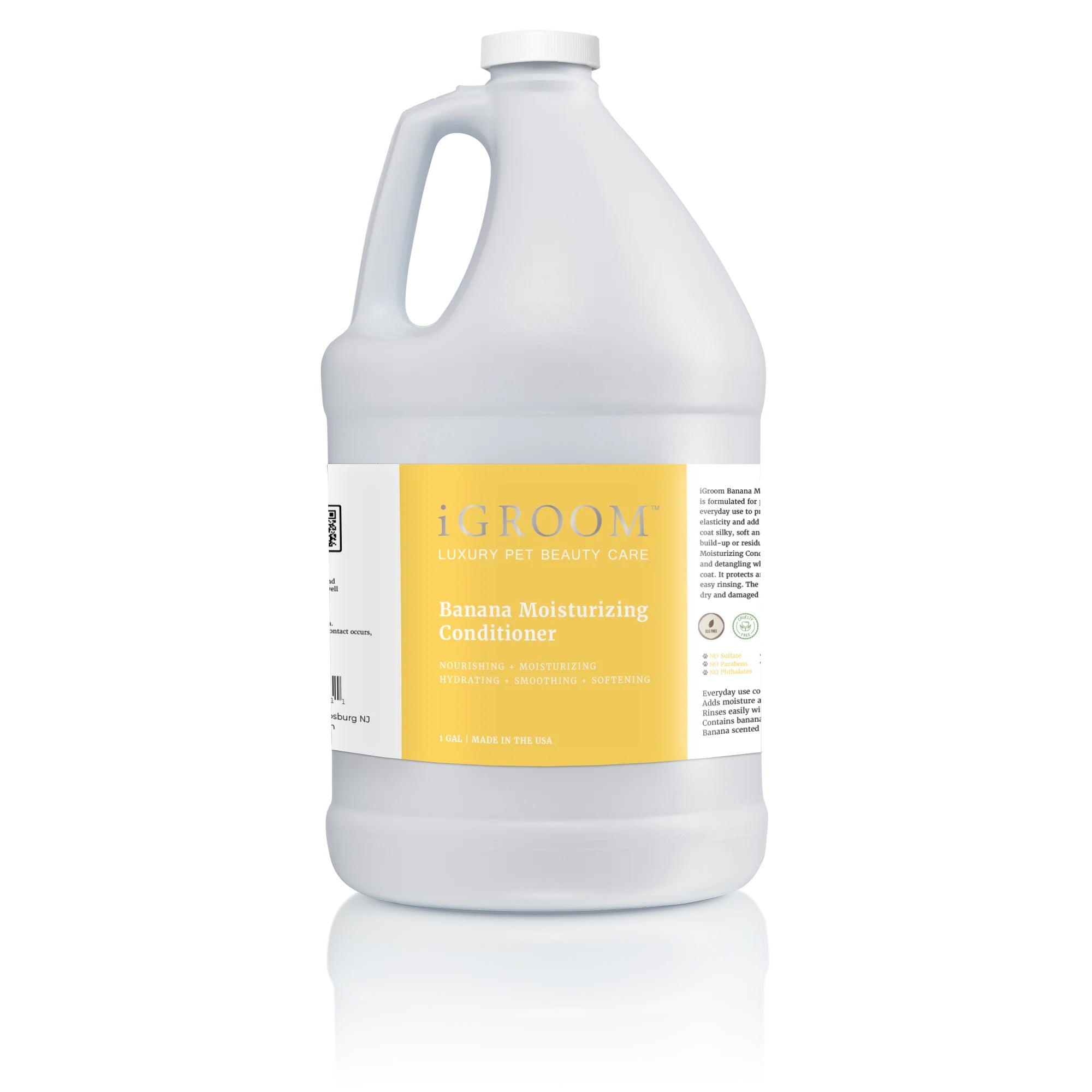 iGROOM Banana Conditioner for Dogs - Moisturizing & Detangling Dog Hair Care (8oz & 16oz) - Perfect for Bath Time & Grooming Sessions
