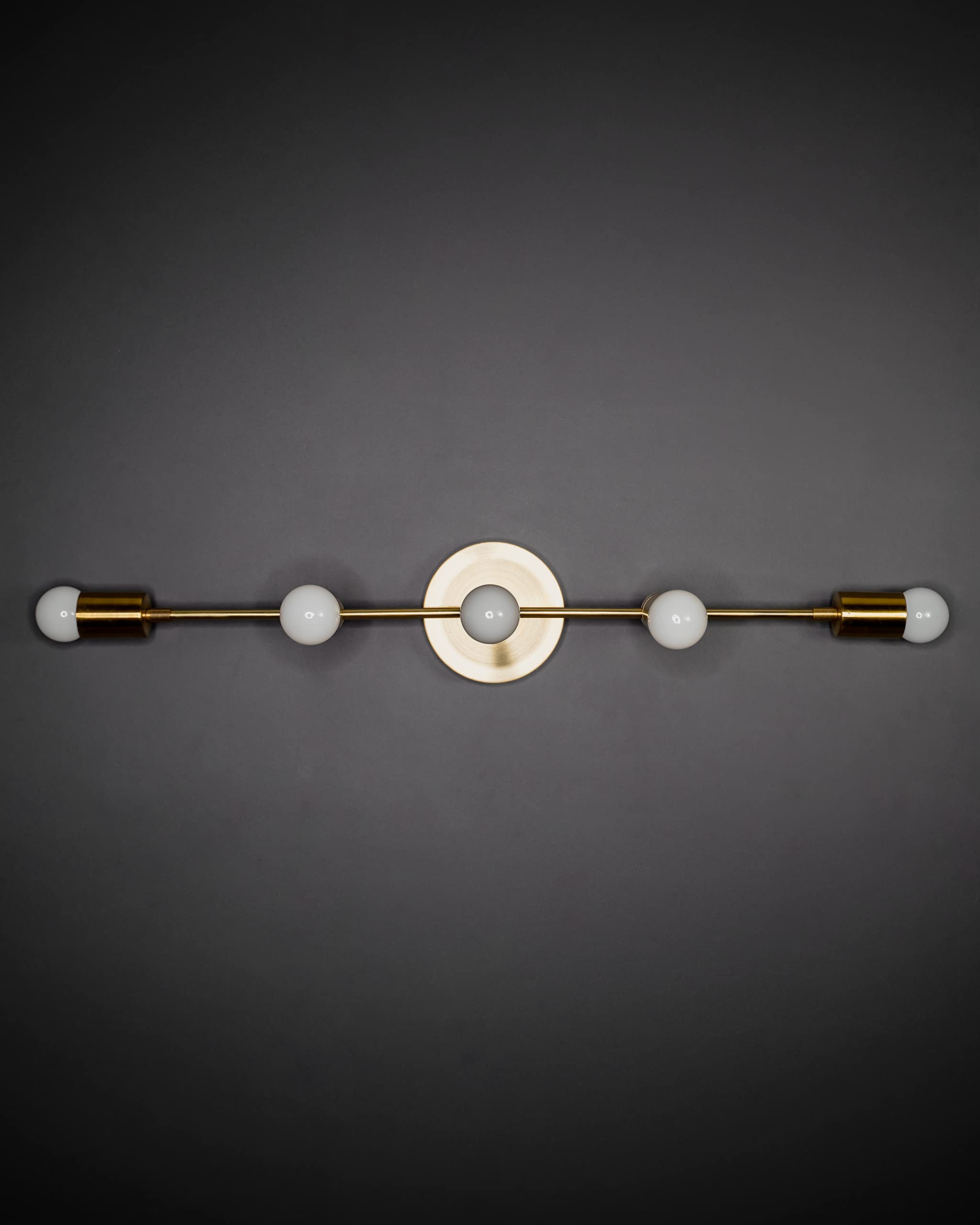 Artemis Modern 5-Light Wall Sconce - Mid Century Industrial Vanity Lighting for Bathroom, Bedroom & Hallway - Abstract Art Design Fixture with Adjustable Bulbs