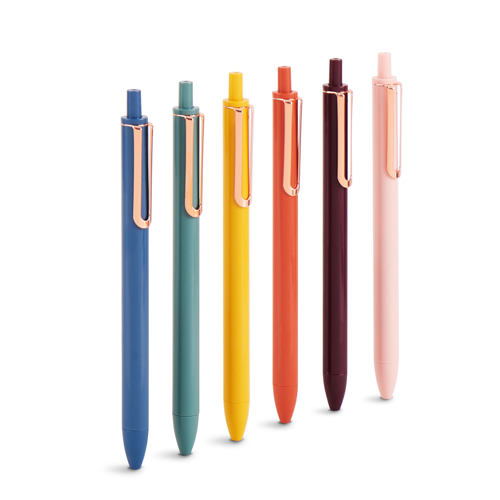 12-Pack Assorted Color Retractable Gel Pens - Smooth Writing Luxury Pens for Office, School & Note Taking - Perfect for Journals, Planners & Gifts