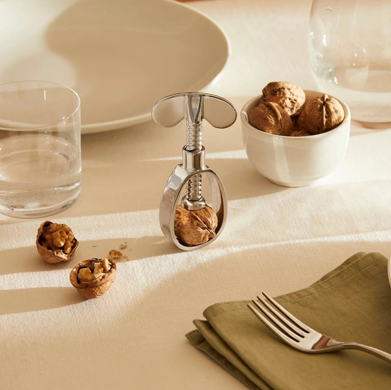 Alessi Farfalla Butterfly-Shaped Stainless Steel Nutcracker - Elegant Kitchen Tool for Cracking Nuts, Perfect for Holiday Gifts & Dinner Parties
