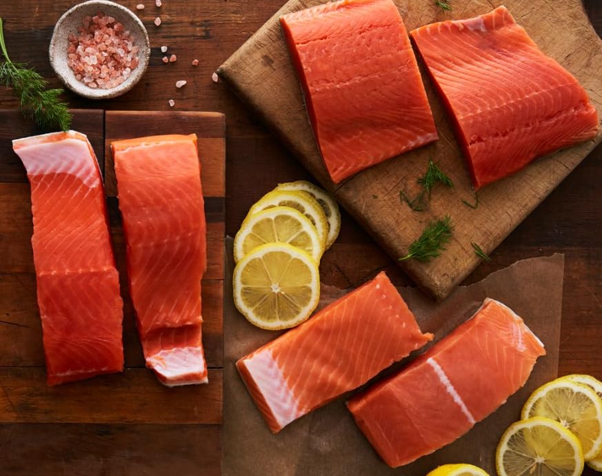 Premium Wild Alaskan Seafood Sampler - Fresh Frozen, Boneless & Skin-on Fillets - Sustainably Harvested (10 x 6oz) - Perfect for Grilling, Baking & Healthy Meal Prep