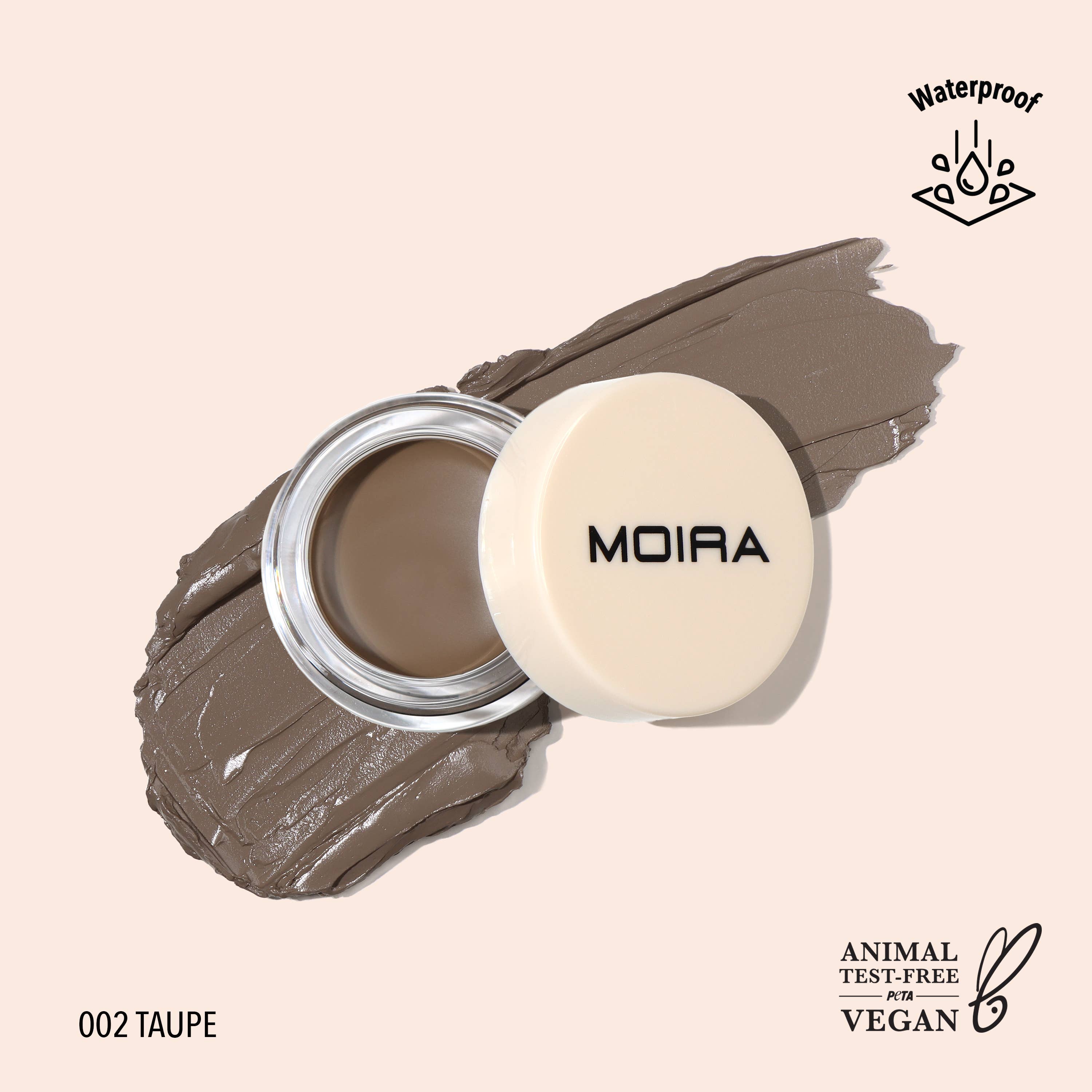 Define & Sculpt Brow Pomade - Waterproof Eyebrow Makeup (002 Taupe) for Perfectly Shaped Brows - Ideal for Daily Use & Special Occasions