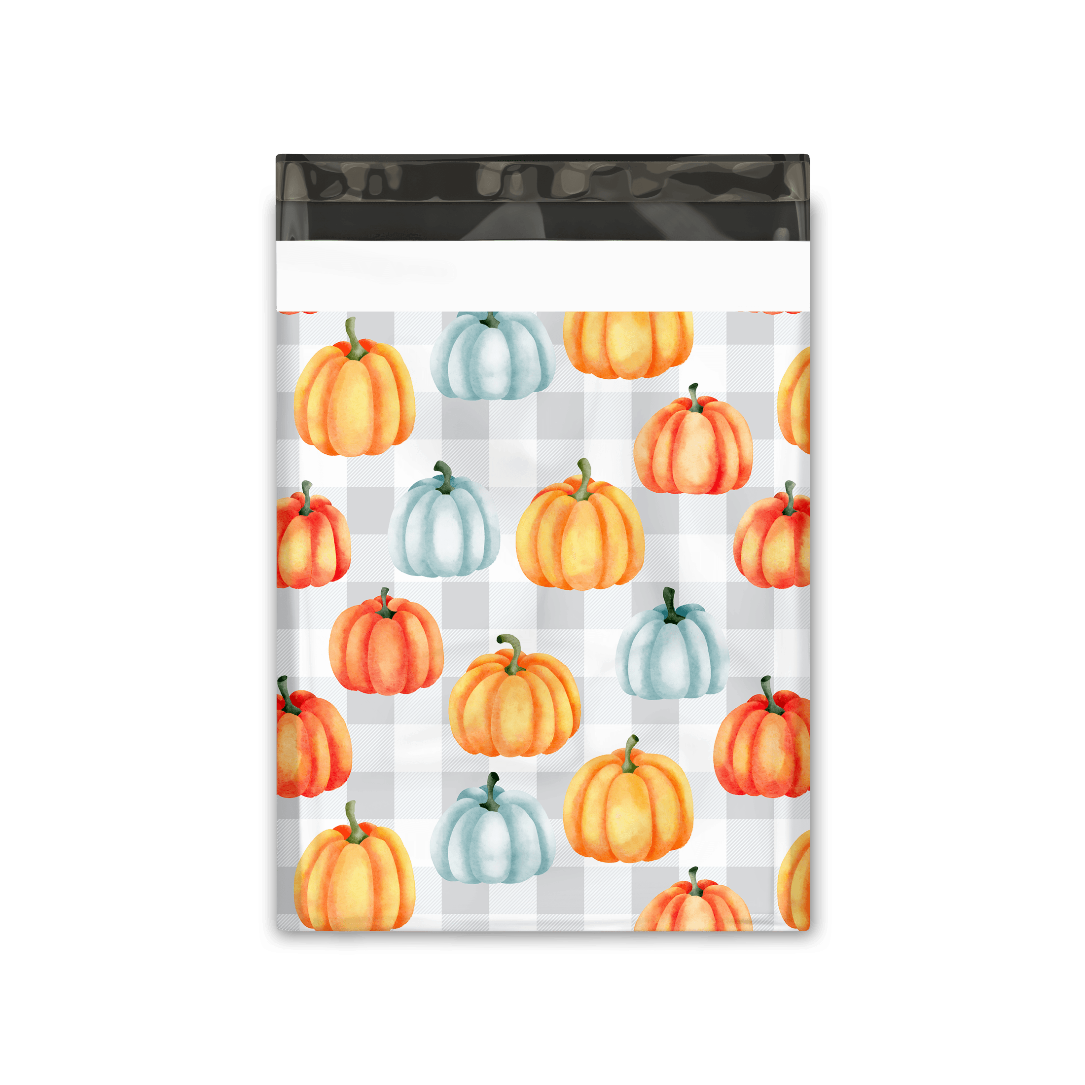 10x13 Inches Halloween Pumpkin Printed Poly Mailers - Waterproof Shipping Envelopes for Ecommerce, Mailing Bags for Seasonal Packages, Party Favors & Online Store Deliveries