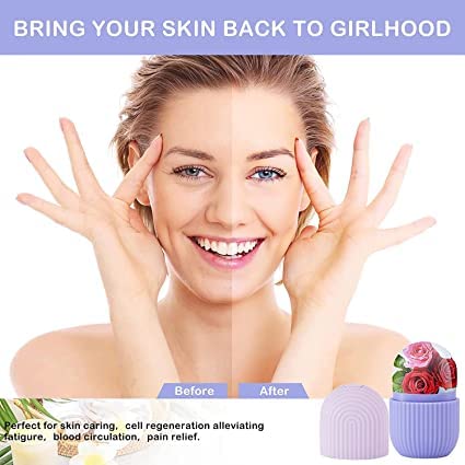 K KUDOS ENTERPRISE Ice Roller for Face - Cooling Face Massager to Enhance Skin Glow, Reduce Puffiness & Tighten Pores | Perfect for Morning Routine, Post-Workout Recovery & Skincare Regimen