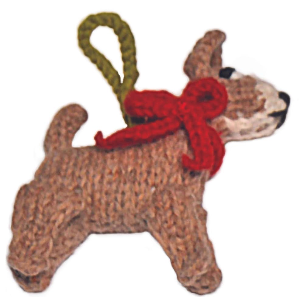 Chilly Dog Chihuahua Figurine - Cute Small Dog Statue for Home Decor, Gift & Collectible - Perfect for Shelves, Desks & Christmas Tree Ornaments