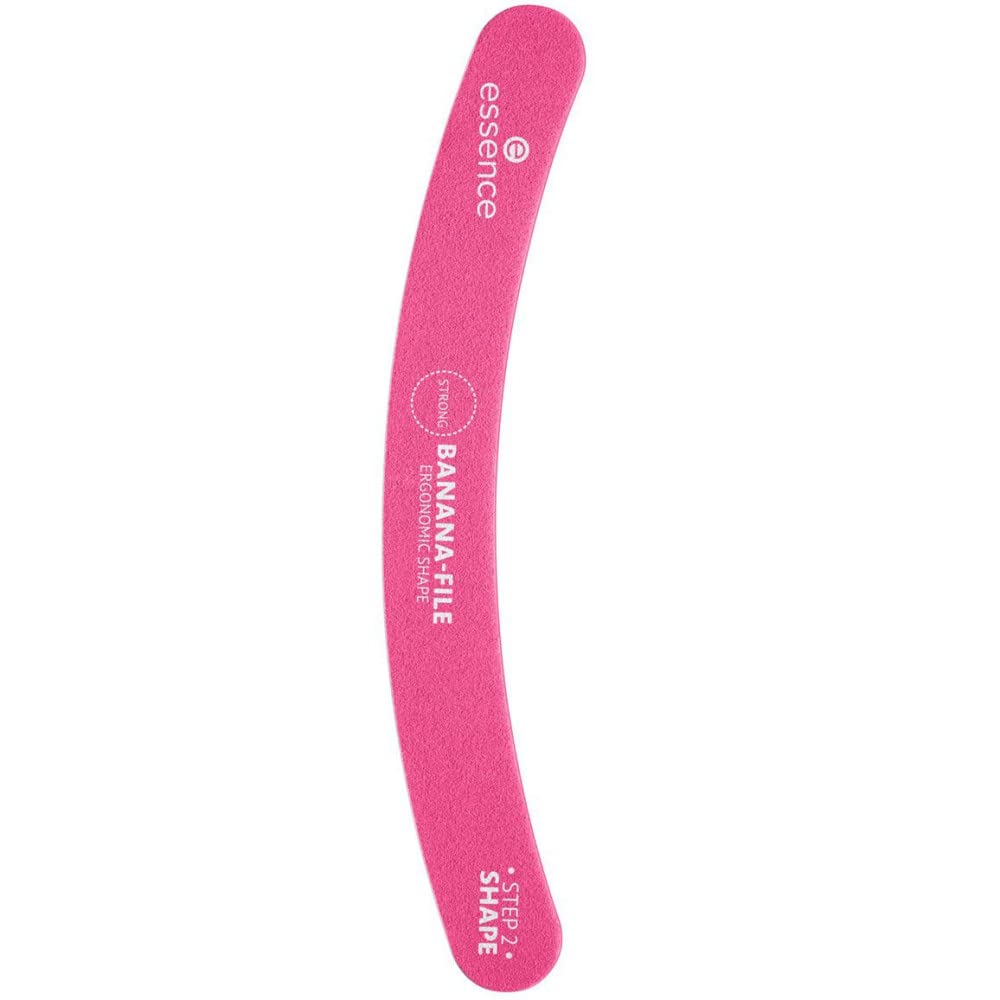 Premium Essence Banana-Shaped Nail File - Ergonomic Grip, Multi-Colored Nail Buffer for Home & Professional Manicure/Pedicure | Perfect for Travel, Salon Use & DIY Nail Care