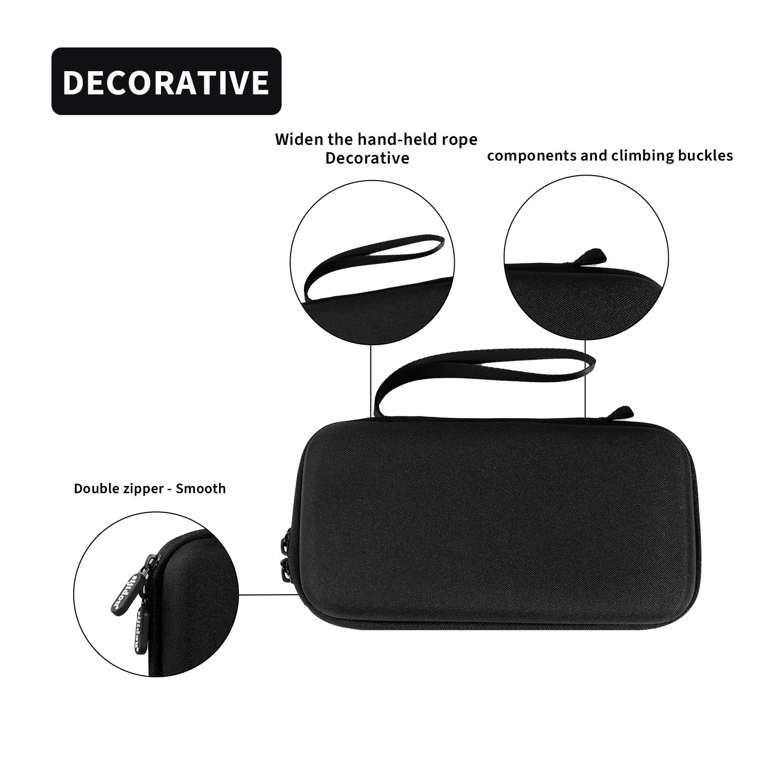 Hard Shell Diabetic Supplies Organizer Case - Portable Medical Storage for Glucose Monitor Kit, Blood Sugar Test Strips, Lancets & Lancing Device - Compact Travel-Friendly Design with Durable Protection (Black) - Perfect for Daily Use, Doctor Visits & Emergency Diabetes Care