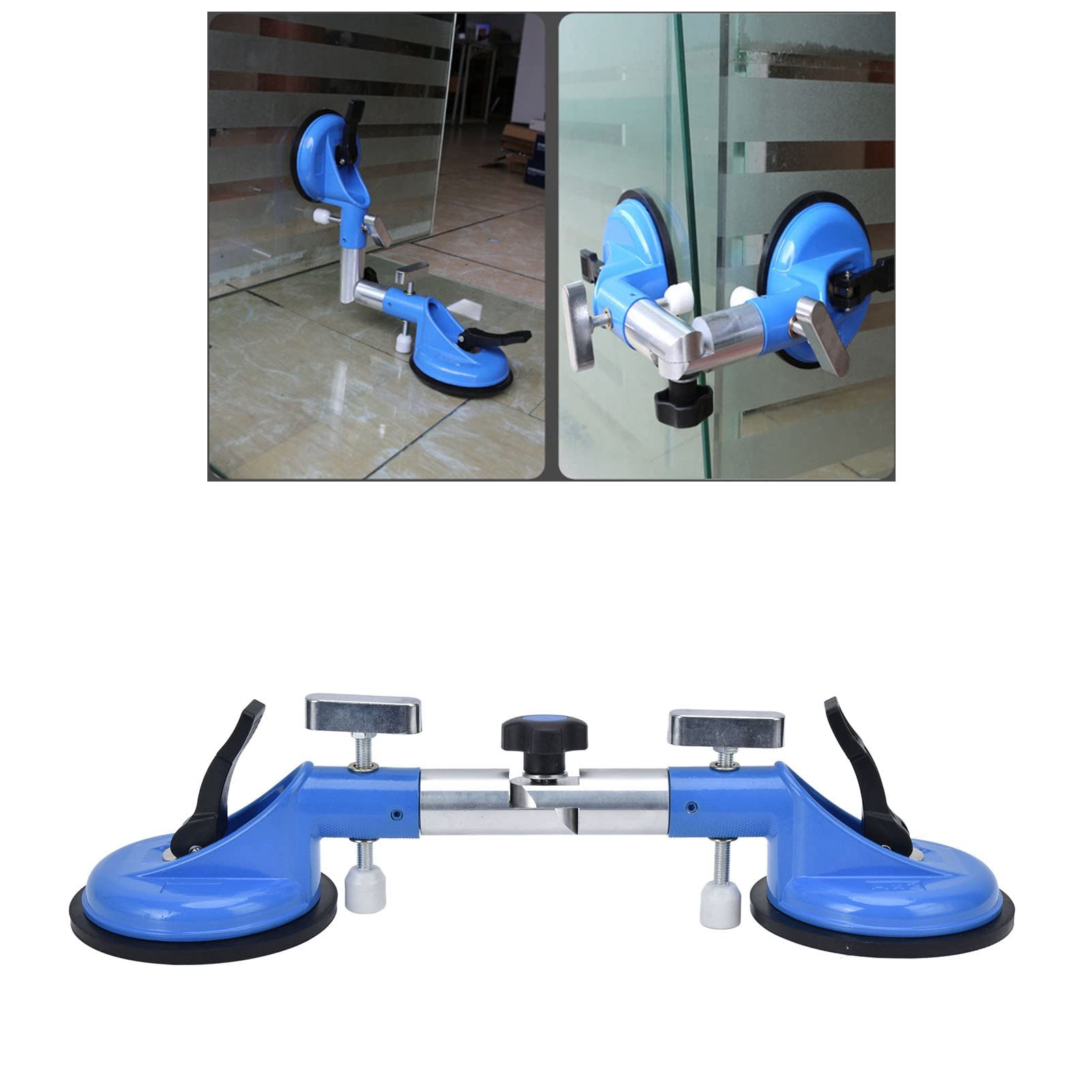 270° Adjustable Angle Glass Suction Cup with Ergonomic Handle - Strong Grip Tile Lifter for Glass, Wood & Flat Materials - Perfect for Home Renovation, Construction & DIY Projects