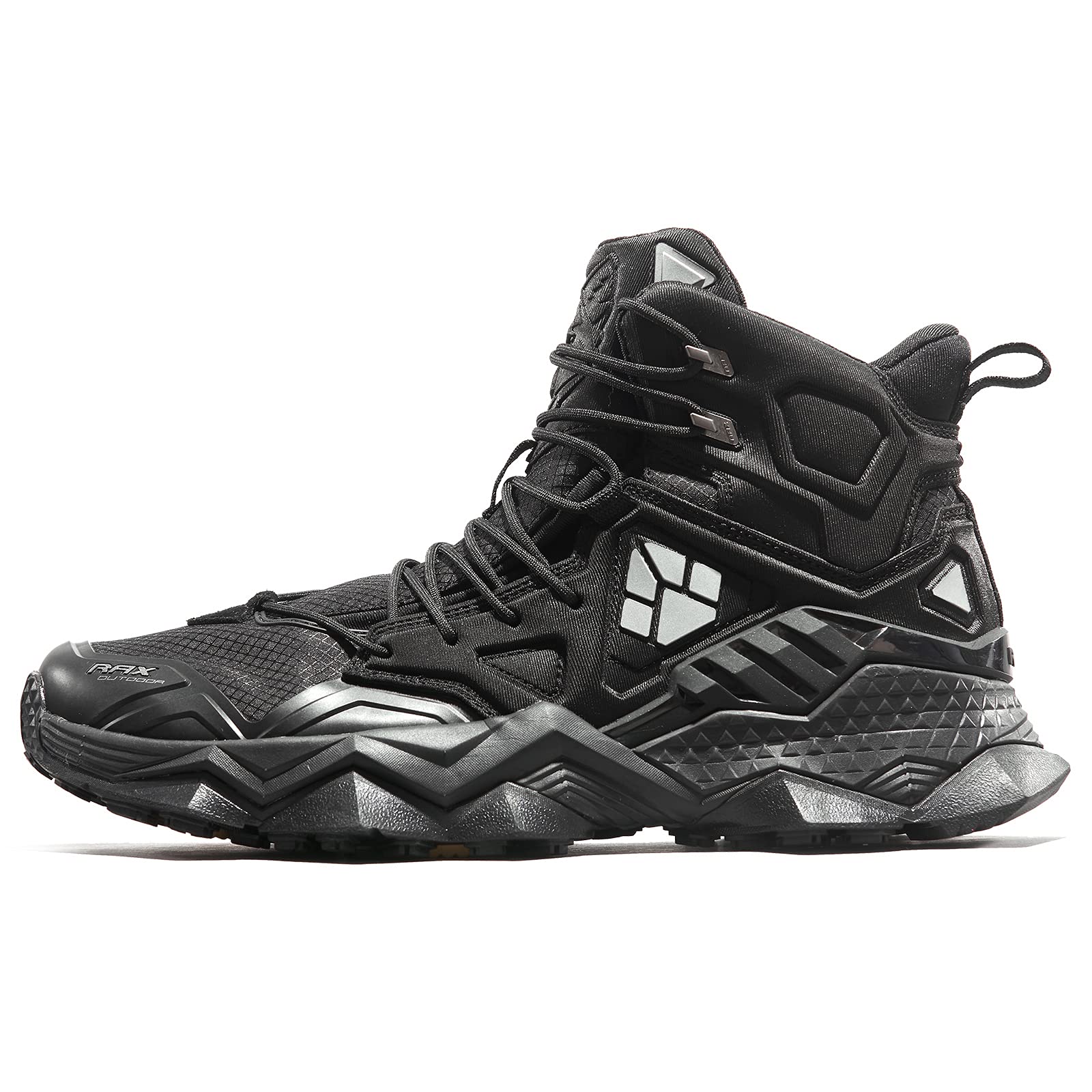 RAX Men's Waterproof Hiking Boots - Lightweight Jungle Wolf Design for Outdoor Camping & Backpacking - Perfect for Trail Walking, Mountain Climbing and Wilderness Adventures