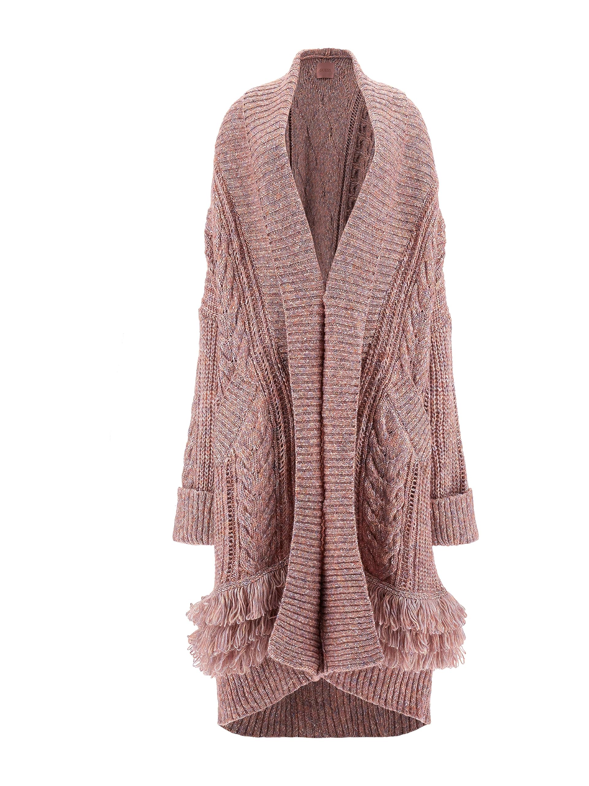 GUESS Women's Long Sleeve Liliane Cardigan Sweater - Soft Knit Open Front Wrap for Fall & Winter | Perfect for Office, Date Night & Casual Outfits