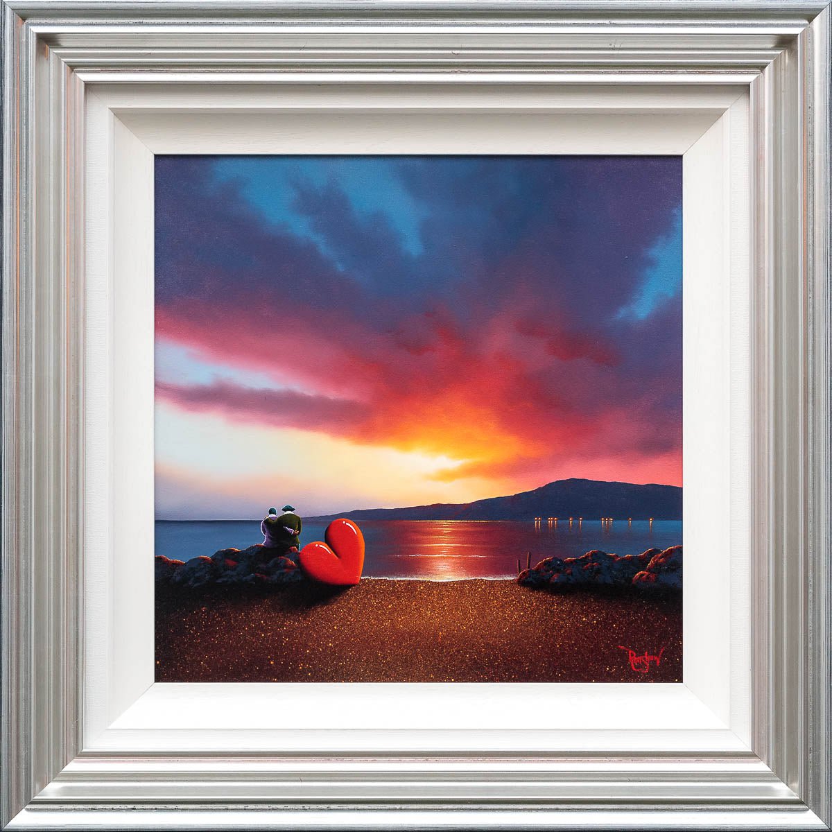 All We Need Is Love And Sunsets - Original Wall Art Print for Home Decor, Living Room, Bedroom & Office | Perfect Gift for Housewarming, Wedding & Anniversary