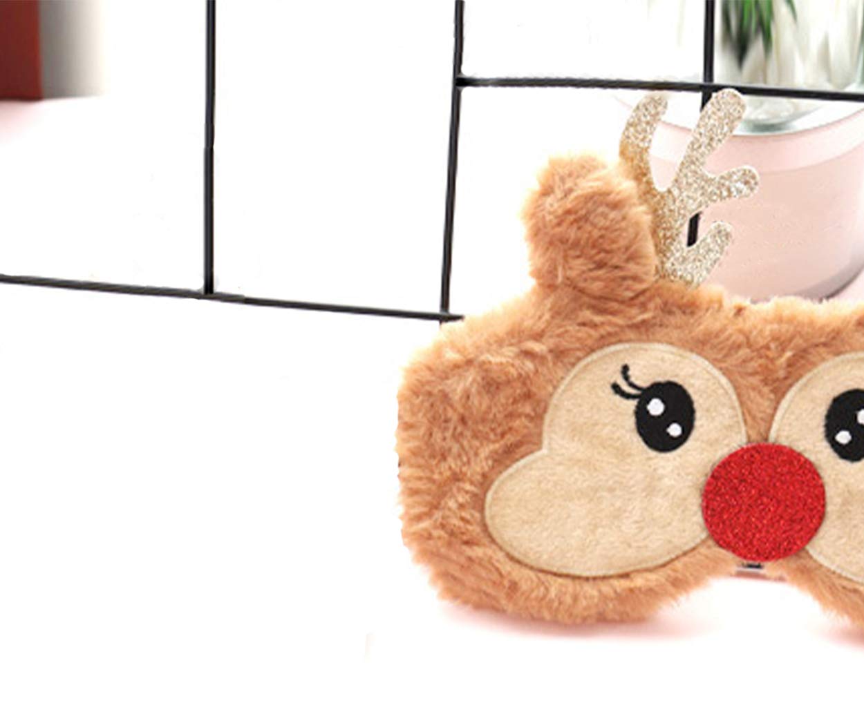 Cute Cartoon Animal Sleep Mask for Women & Kids - Soft Comfortable Blindfold Eye Cover for Better Sleep, Travel & Relaxation