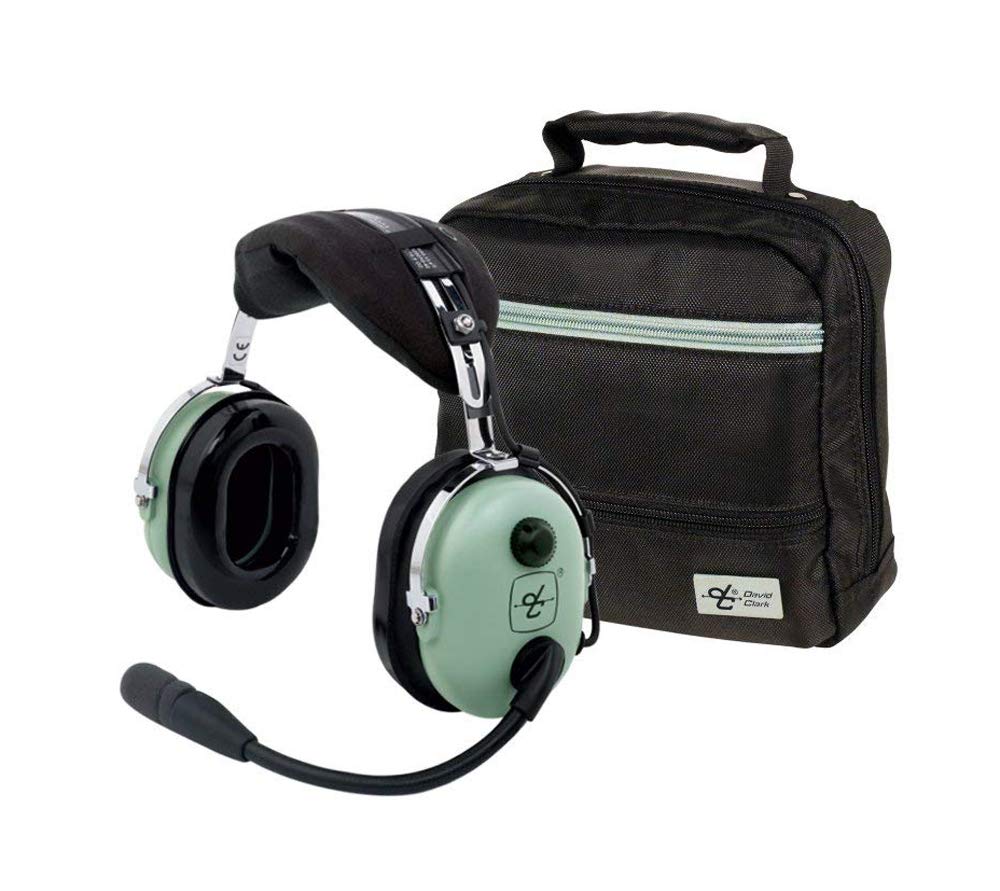 David Clark H10-13S Aviation Headset with Noise Cancelling - Premium Pilot Headphones with Carrying Bag for Flight Training, Cockpit Use & Airplane Communication