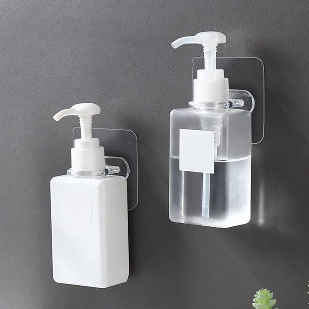 Operitacx 16pcs Wall Mounted Spray Bottle Hooks - Broom Holder, Kitchen Storage Hooks, Shampoo Bottle Organizer for Bathroom & Shower - Durable PP Plastic Hanging Rack for Cleaning Supplies & Liquid Containers - Perfect for Home, Kitchen, Bathroom Organization