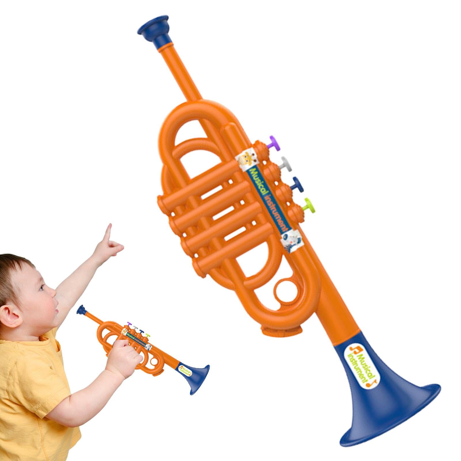 **Best Trumpet Toy for Kids - Educational Musical Instrument for Boys & Girls | Realistic Simulated Trumpet for Toddlers & Early Childhood Learning | Perfect for Birthday Gifts, Pretend Play & Music Exploration**