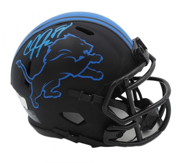 Calvin Johnson Autographed Detroit Lions Speed Eclipse NFL Mini Helmet - Authentic Signed Collectible for Football Fans & Memorabilia Display