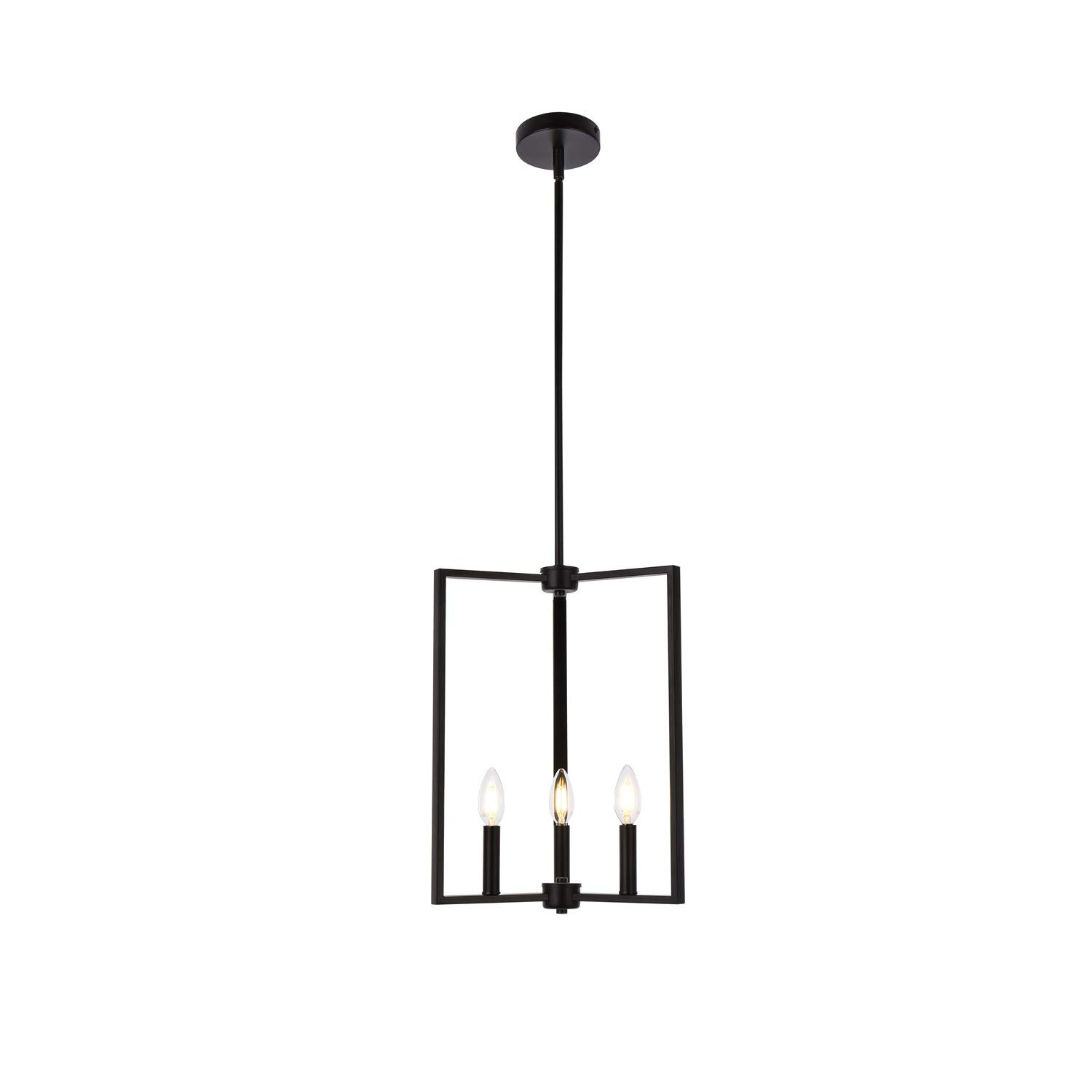 Vino 3-Light Black Pendant Lighting Fixture - Perfect for Kitchen Island, Dining Room, and Entryway Lighting