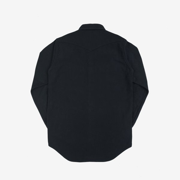 Iron Heart IHSH 331 12oz Moleskin CPO Shirt - Heavyweight Black Workwear Shirt for Men | Durable Outdoor & Casual Wear