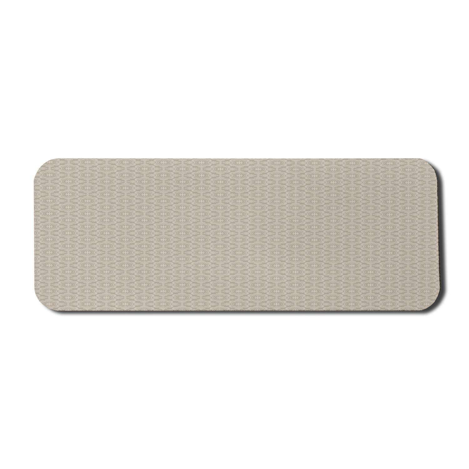 Ambesonne Vintage Computer Mouse Pad - Classic Floral Traditional Ornaments in Muted Colors, Non-Slip Rubber Base, Large 31