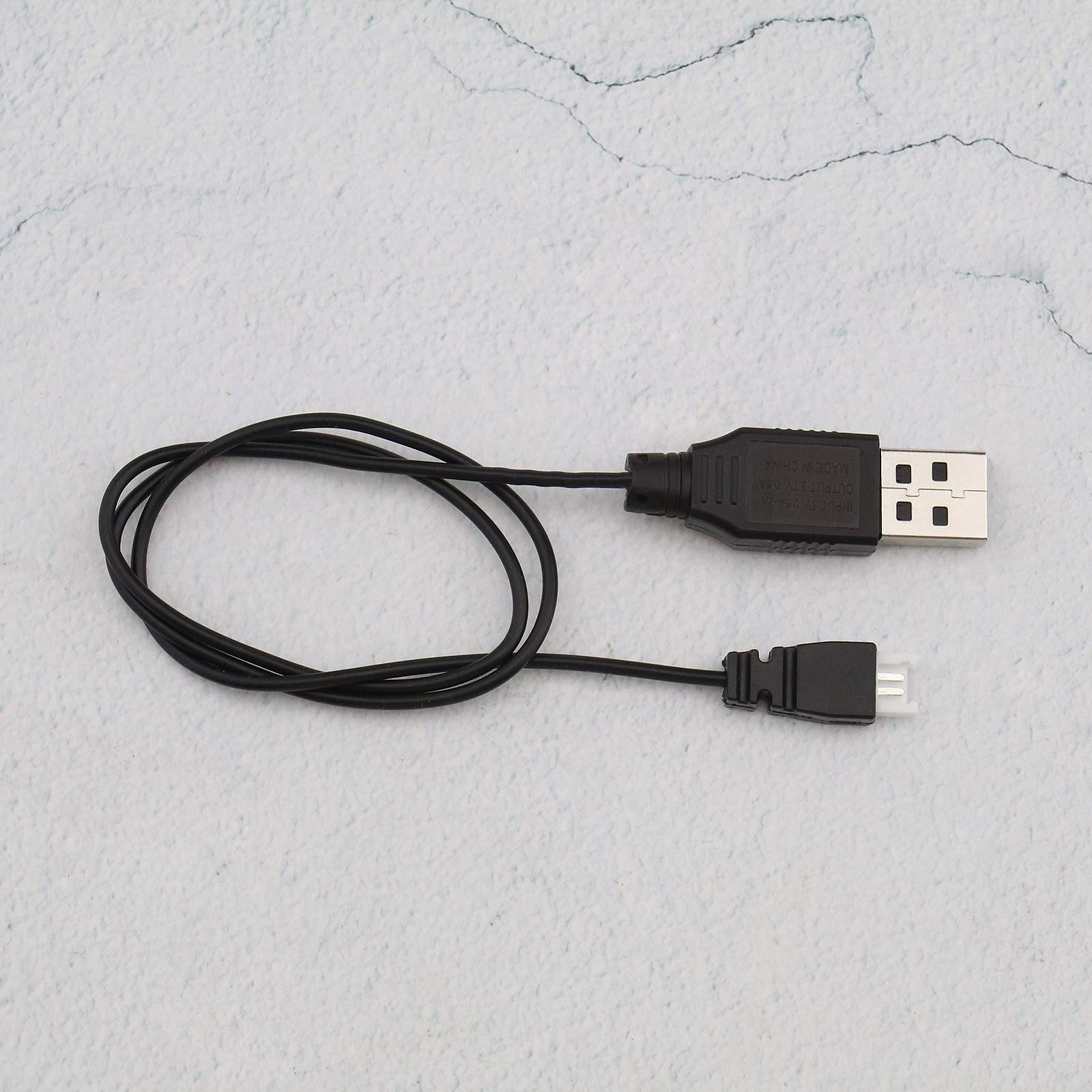 2X USB Charger Cable for RC LiPo Battery - Fast Charging Power Supply Cord Compatible with Syma X5C X5SC X5SW H107C Quadcopter Drones - Perfect for Drone Enthusiasts & Remote Control Hobbyists