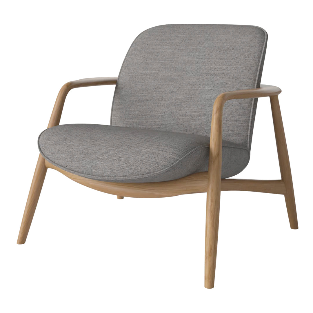 Bowie Lounge Chair - Modern Accent Chair for Living Room, Bedroom & Office - Comfortable Upholstered Armchair with Wooden Legs - Perfect for Relaxing, Reading & Decorating Your Home