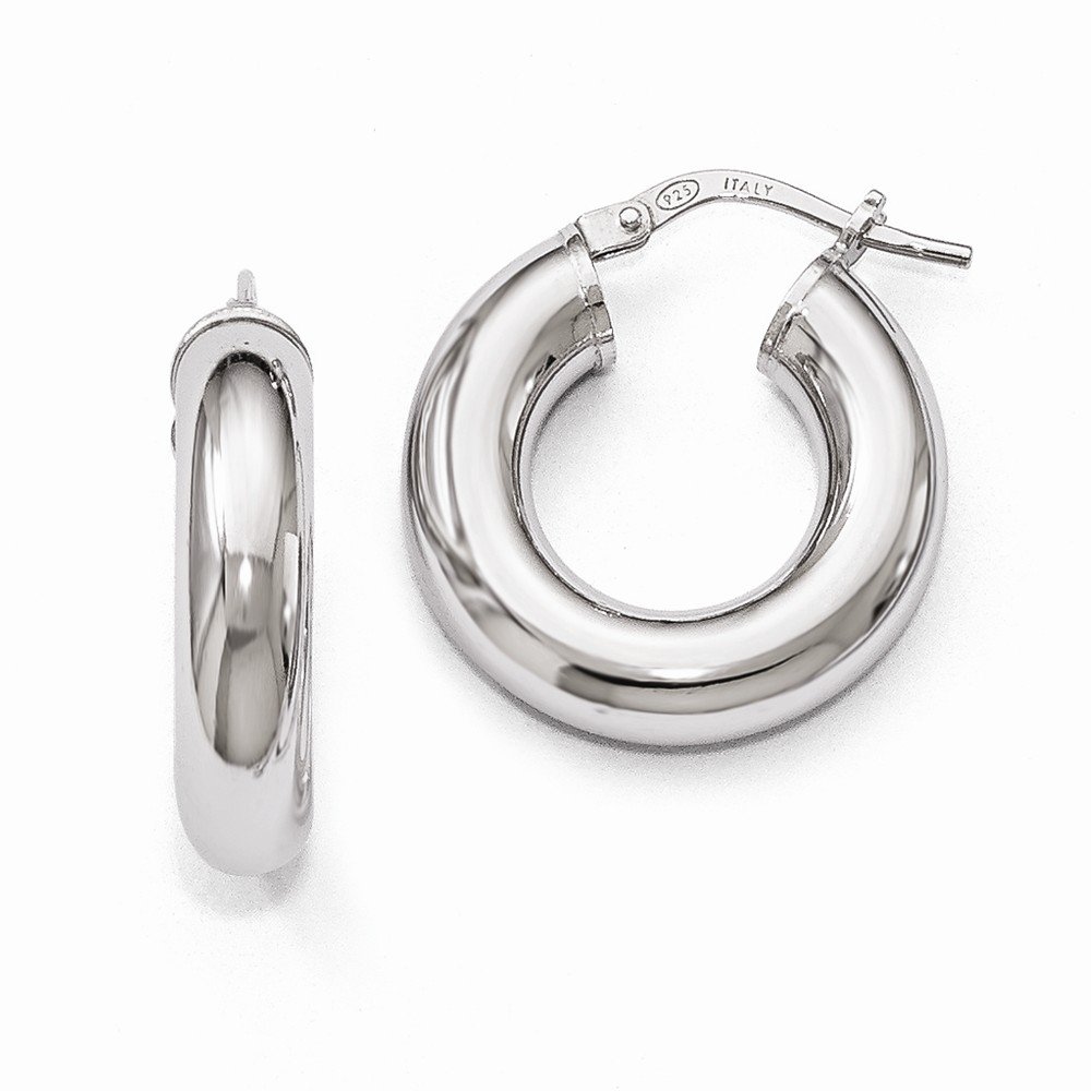Styling Sterling Silver Polished Hoop Earrings for Women - Classic & Elegant Jewelry for Everyday Wear, Parties & Gifts