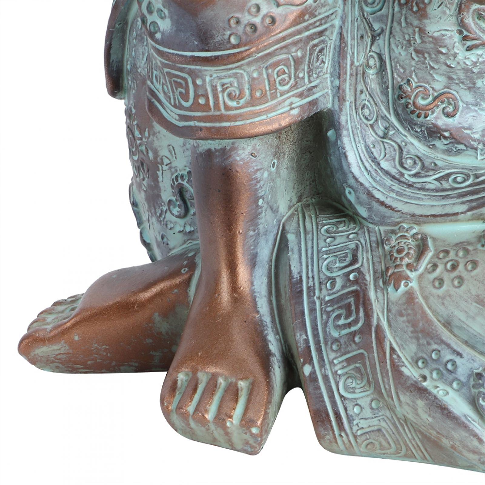 Handcrafted Resin Buddha Statue - Southeast Asian Style Outdoor Garden Decor for Patio, Deck & Porch - Feng Shui Sitting Figurine for Meditation & Zen Home Decor