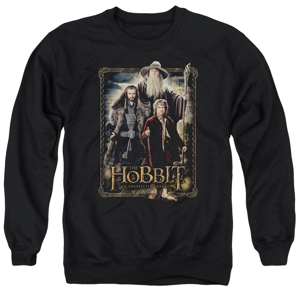 The Hobbit The Three Unisex Adult Crewneck Sweatshirt for Men & Women - Soft Cotton Pullover for Fantasy Fans, Movie Lovers & Casual Wear