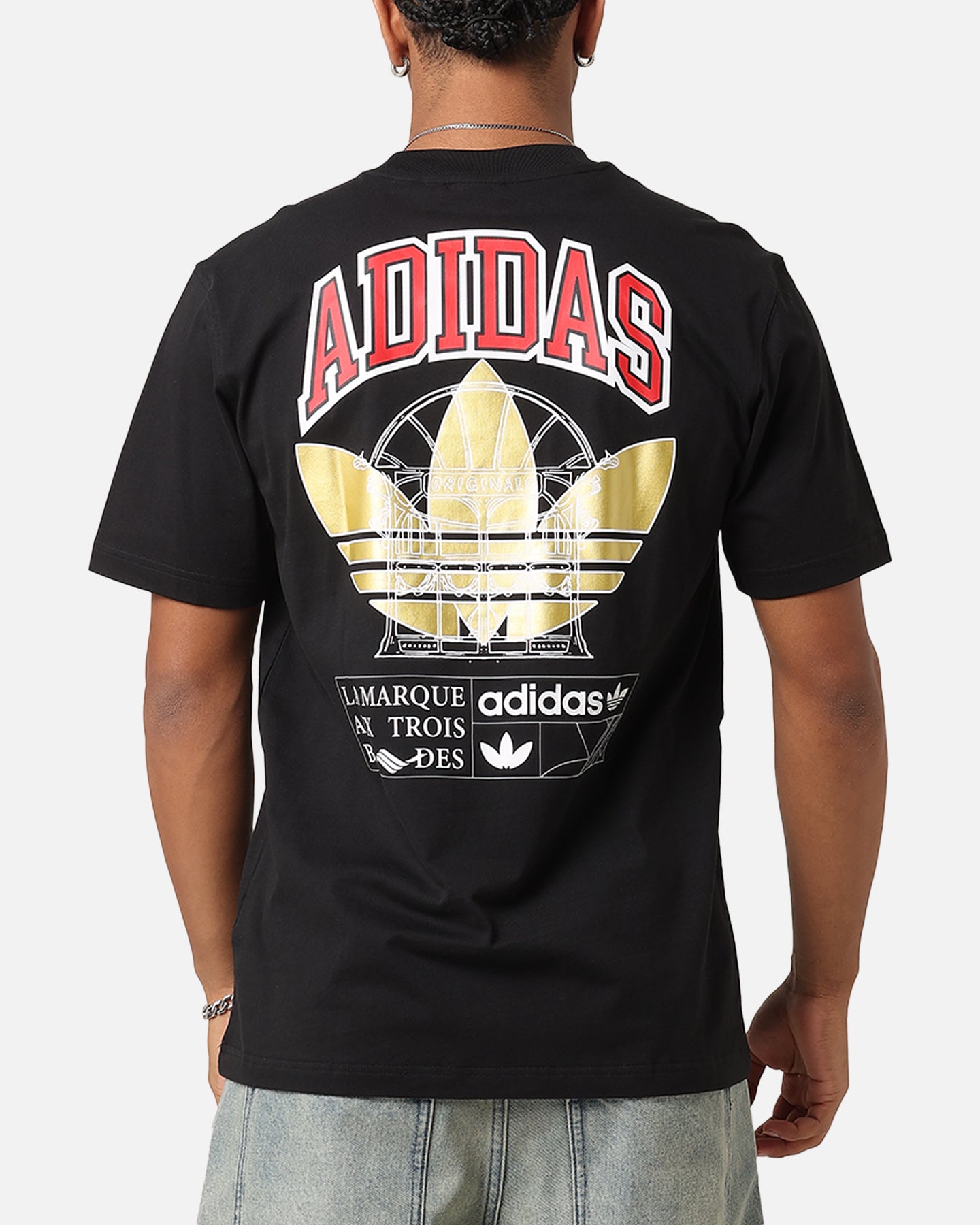 Adidas VRCT 2 T-Shirt for Men - Black Cotton Short Sleeve Tee - Casual Wear & Gym Workout Shirt