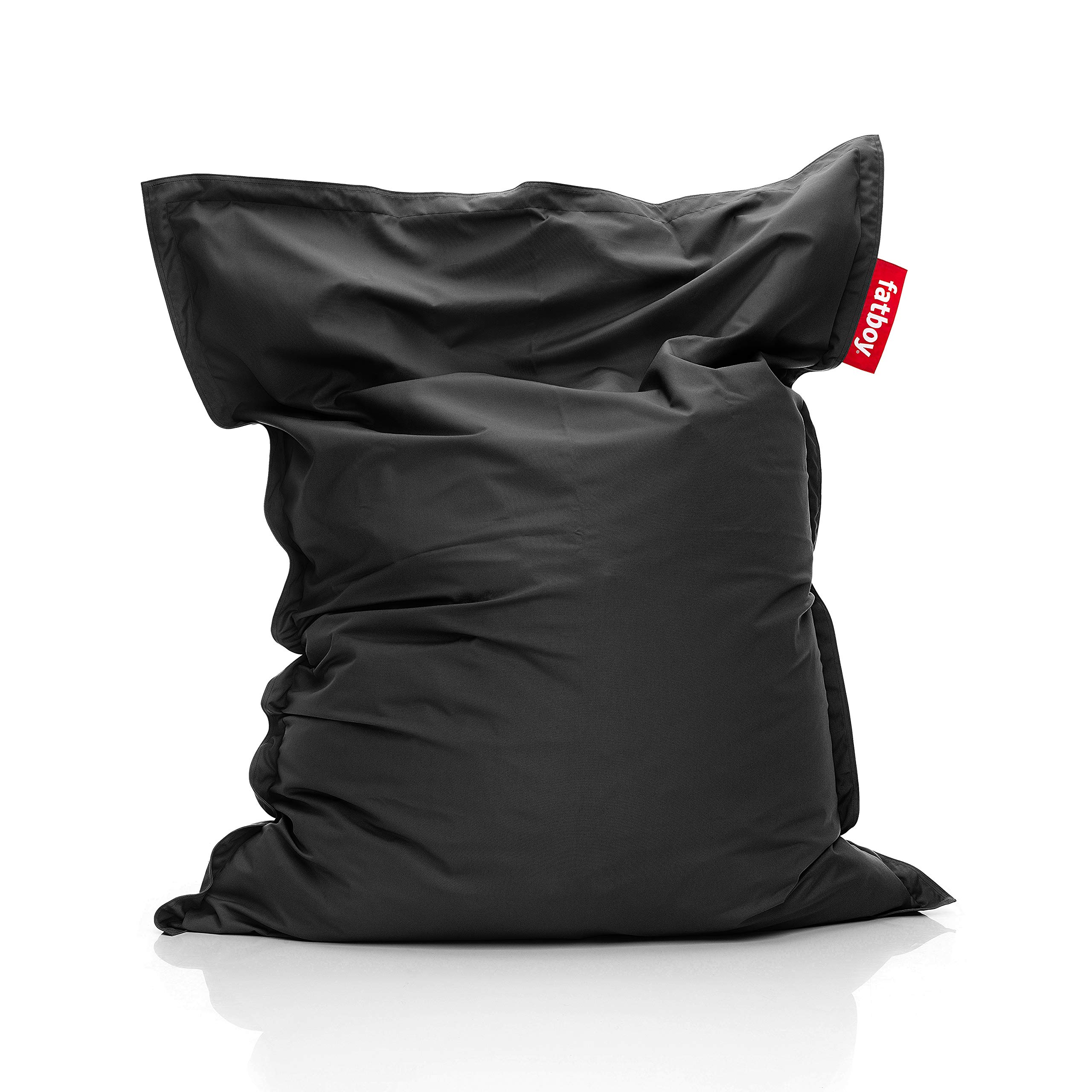 Fatboy The Original Outdoor Bean Bag Chair - Large, Comfortable & Water-Resistant for Patio, Garden, Poolside & Indoor Lounge (Black) | Perfect for Relaxing, Sunbathing & Movie Nights