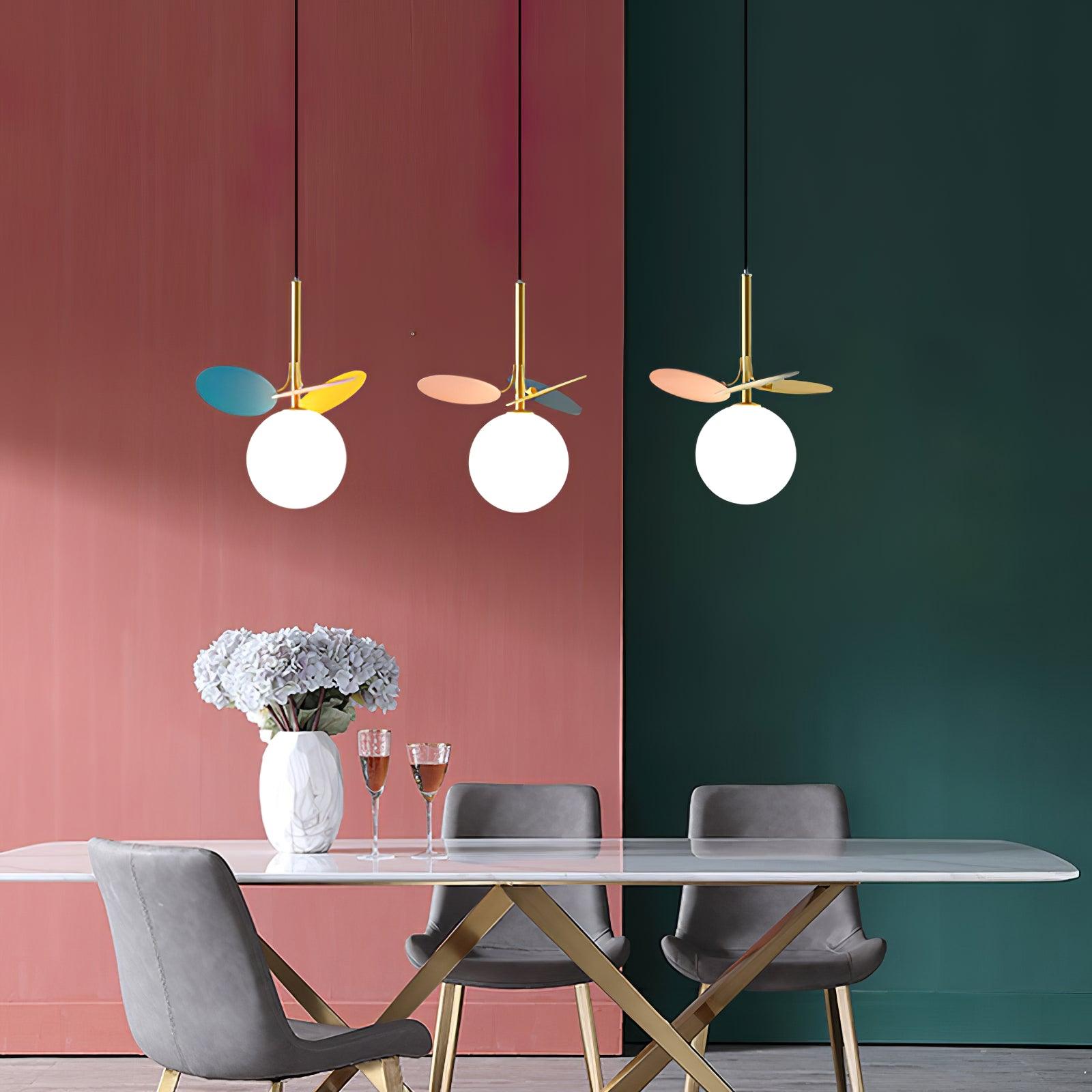 Blanca Pendant Light - Modern Glass Hanging Light Fixture for Kitchen Island, Dining Room & Bedroom | Elegant Ceiling Lighting Decor