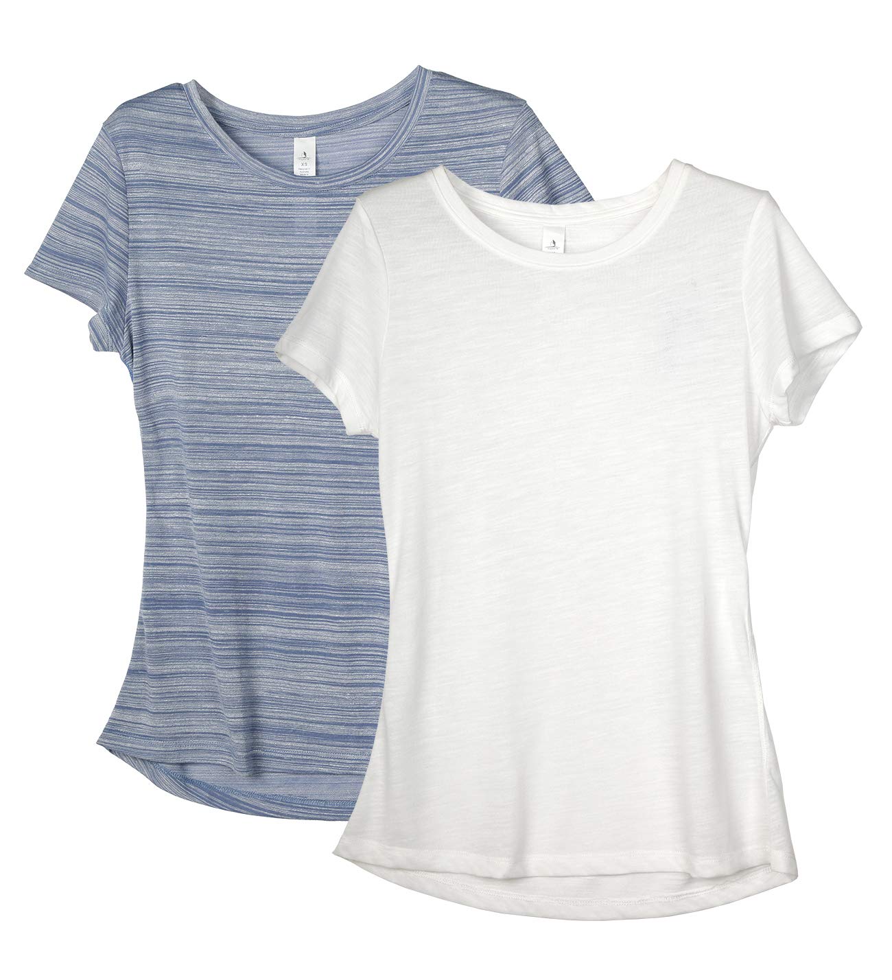 Icyzone Women's Workout Shirts - Breathable Yoga Tops & Gym Clothes for Running, Exercise & Fitness (2-Pack) | Perfect for Yoga, Gym & Outdoor Activities