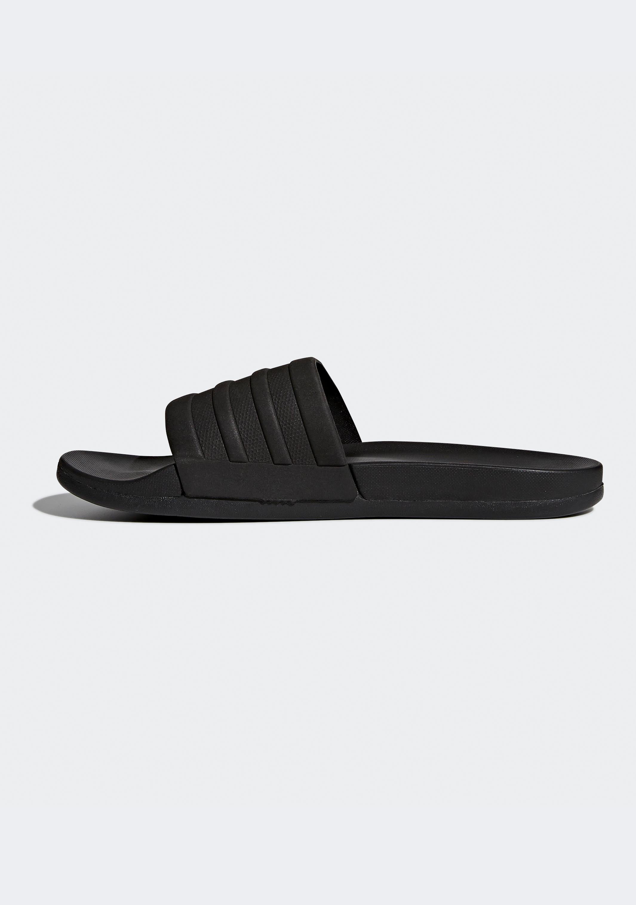 Adidas Men's Adilette Cloudfoam Plus Mono Slide Sandals - Ultra Comfortable Slides for Men with Cloudfoam Cushioning - Perfect for Pool, Beach, Gym & Indoor Use