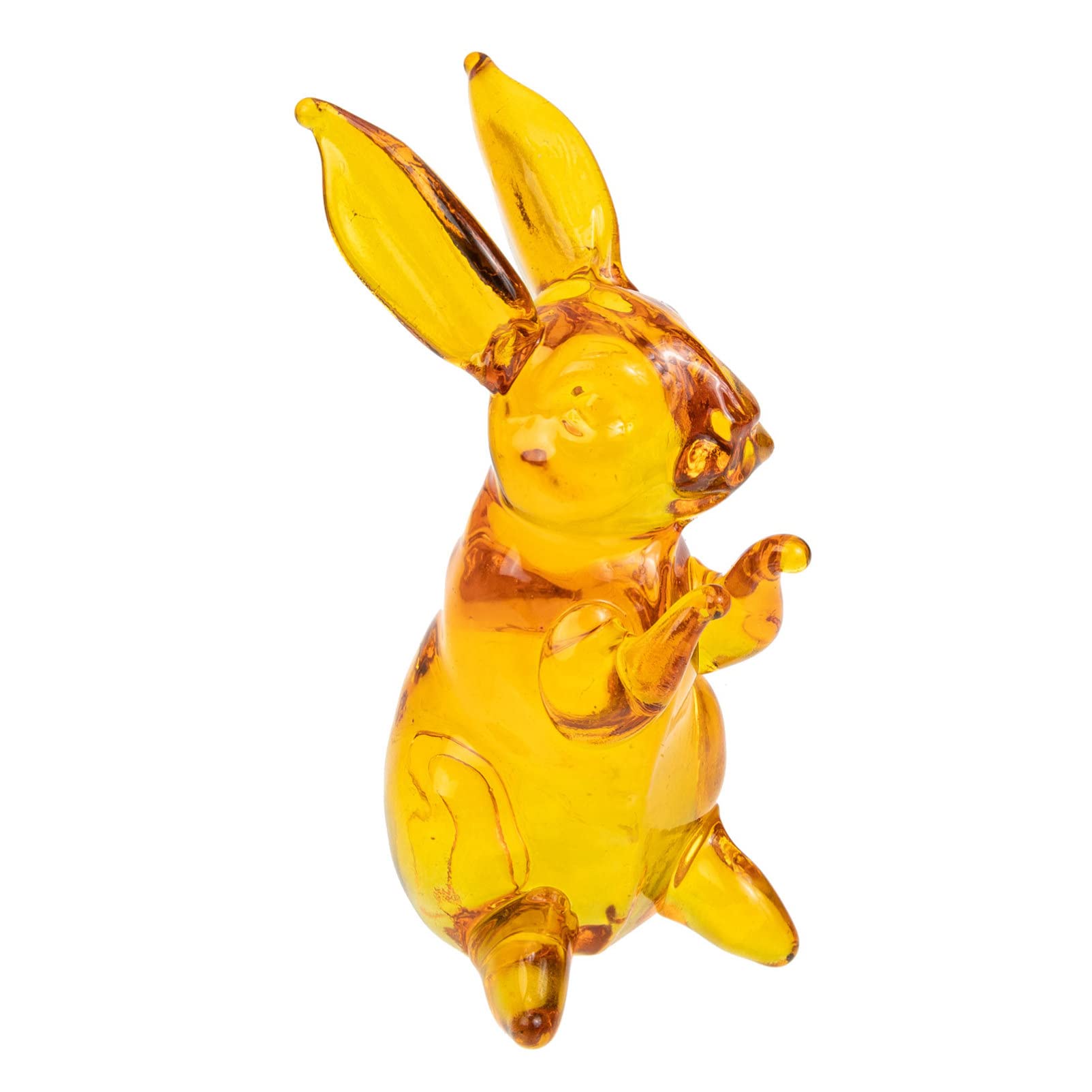 Veemoon Crystal Rabbit Bunny Figurine - Handcrafted Glass Animal Paperweight for Home Decor, Easter & Spring Decoration, Wedding Centerpiece - Perfect for Living Room, Garden, and Office Desk Decorations