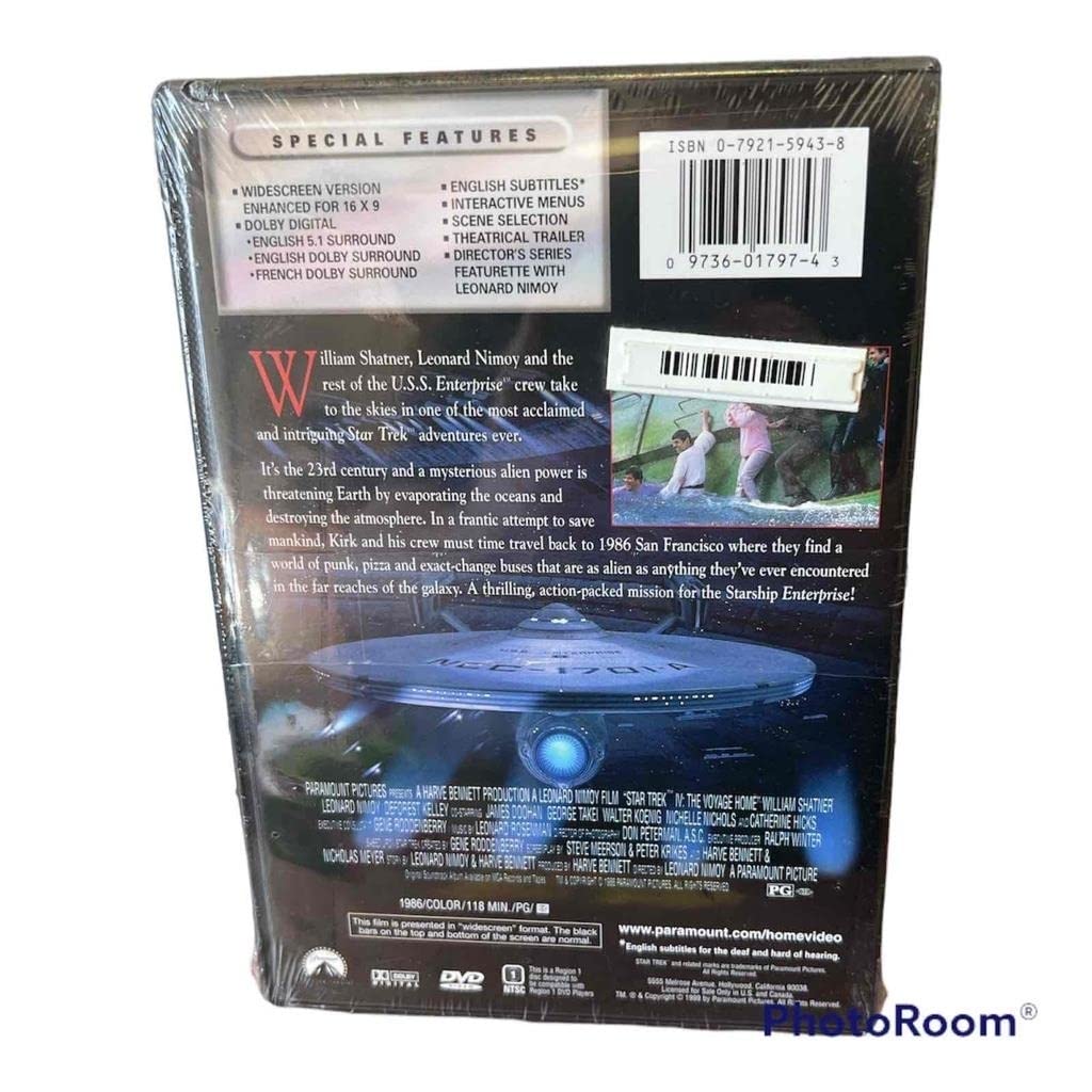 Star Trek IV: The Voyage Home (1986) | Classic Sci-Fi Movie DVD | Perfect for Trekkies & Sci-Fi Fans | Movie Night, Gift Idea, Collection Essential