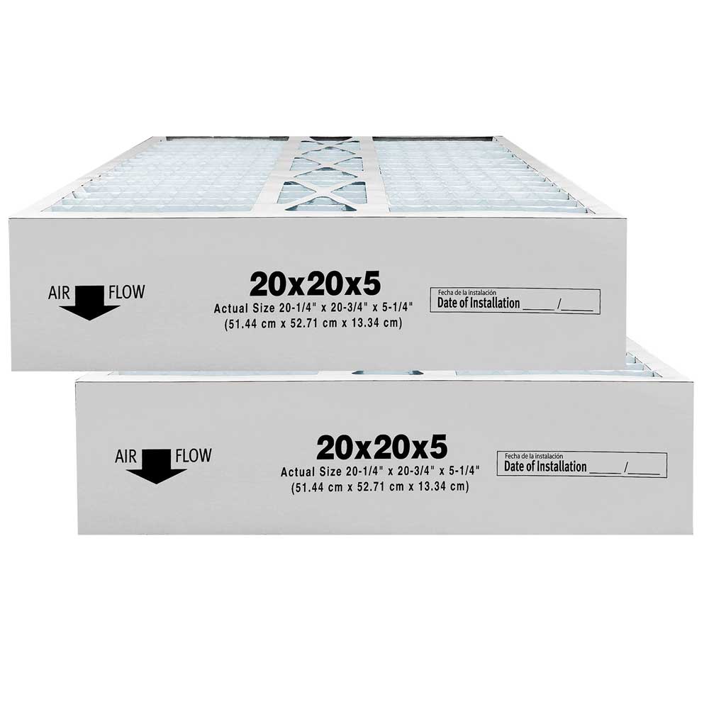 Atomic CMF2020/P102 20x20x5 MERV 11 Furnace Air Filter - 2 Pack Replacement for Carrier HVAC Systems | Perfect for Home & Office Air Purification