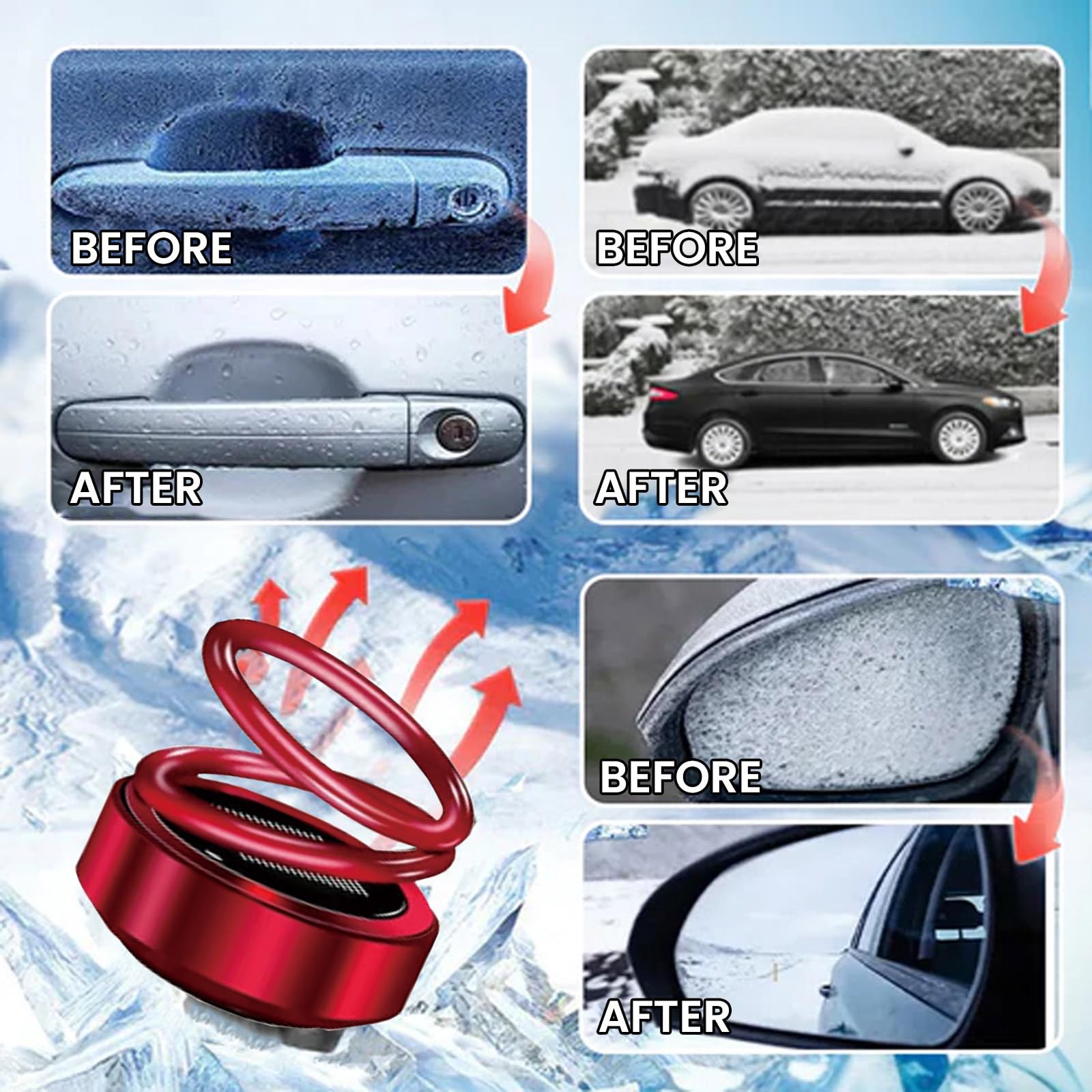 Portable Kinetic Molecular Heater - Fast Heating for Home, Office, and Car - Perfect for Winter, Camping, and Travel