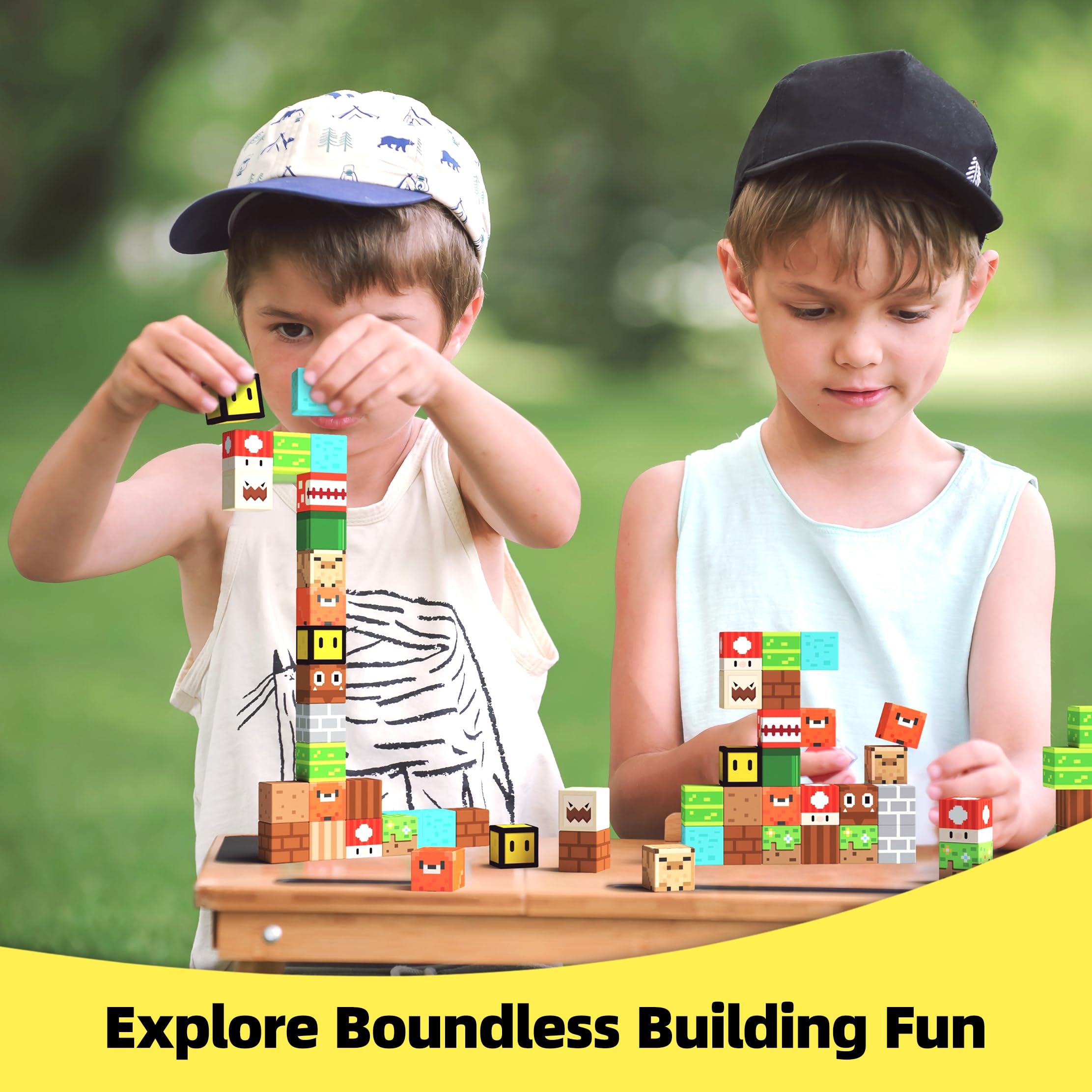 GobiDex Magnetic Building Blocks for Kids Ages 3+ | STEM Educational Construction Toys for Boys & Girls | Creative Magnetic Tiles Set for Birthday & Easter Gifts | Perfect for Classroom STEM Activities & Home Playtime Learning