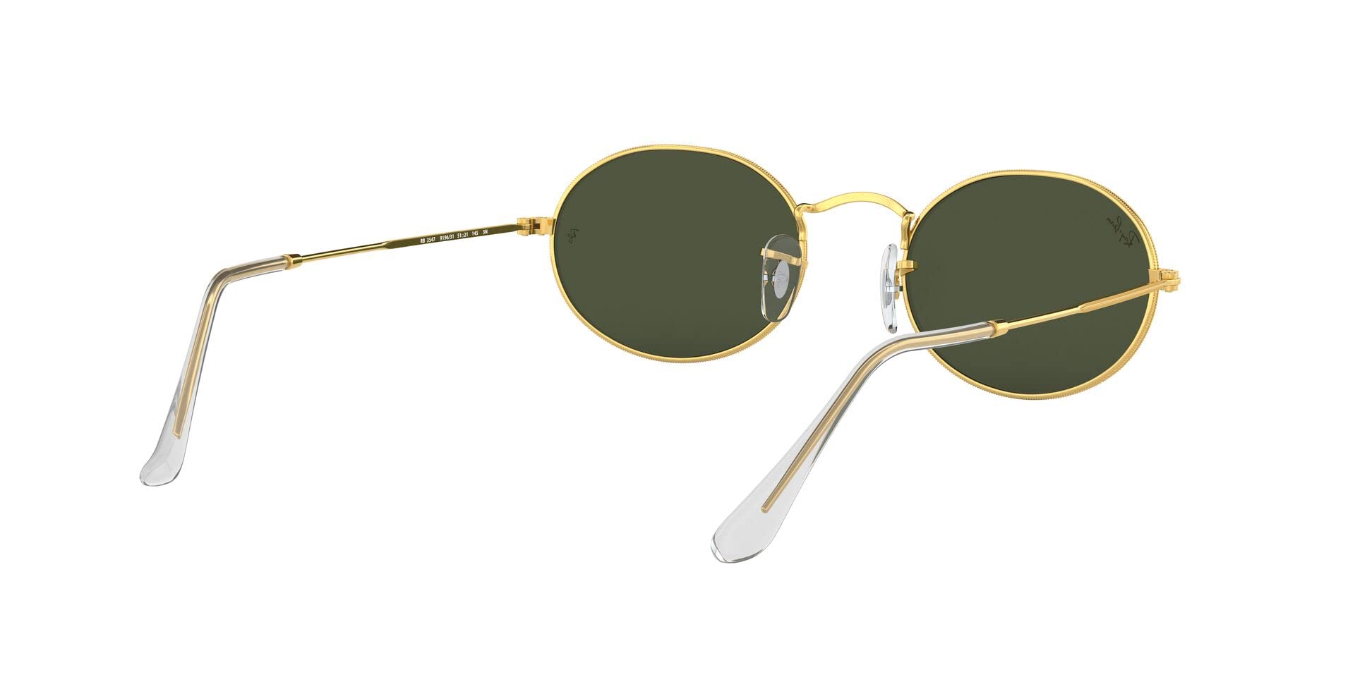 Ray-Ban RB3547 Oval Sunglasses for Men & Women - Classic Polarized UV Protection Aviator Sunglasses for Driving, Travel & Outdoor Activities