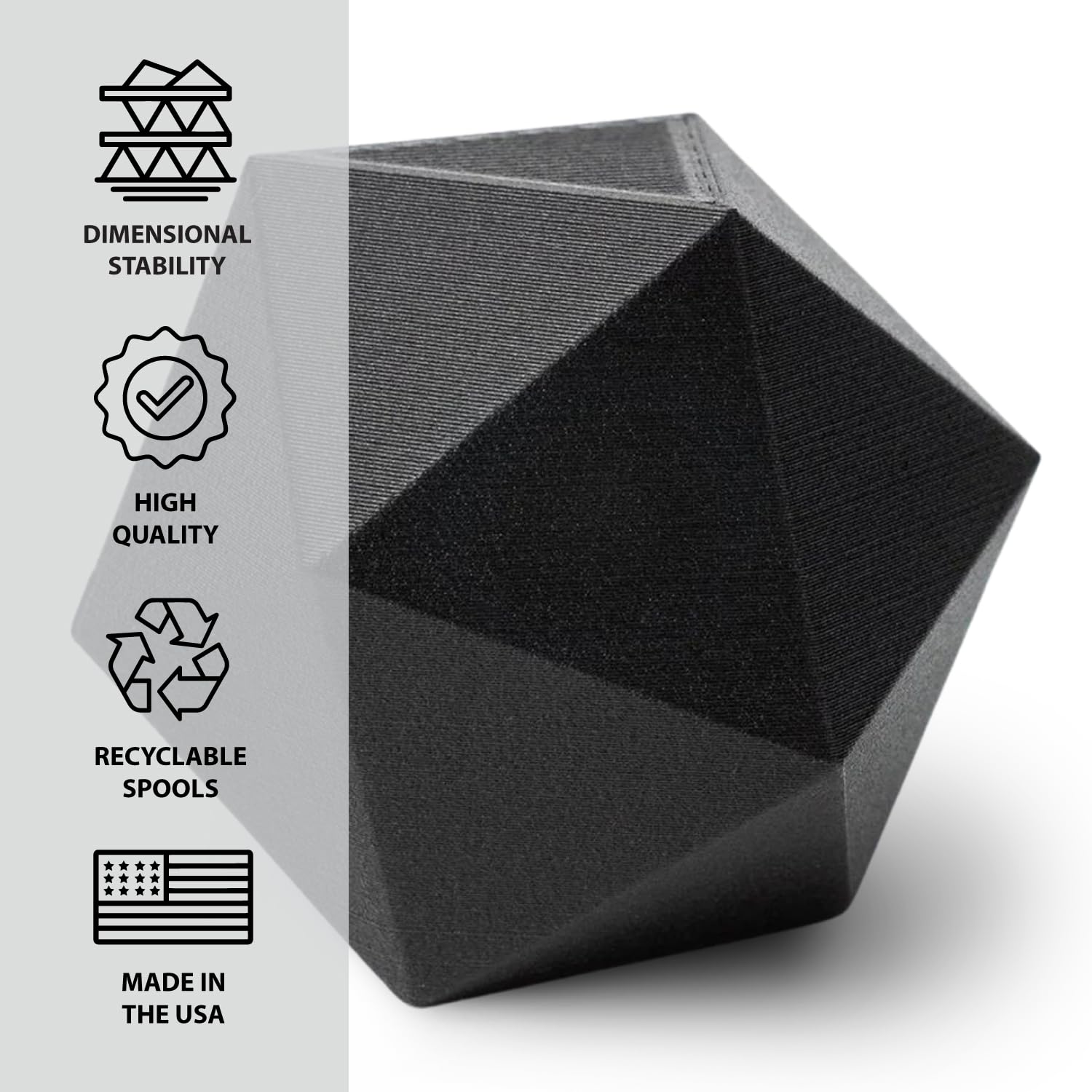 Premium Protopasta 3D Printer Filament - 1.75mm Carbon Fiber PLA Composite Filament (3kg Spool) for High-Strength Prints | Perfect for Engineering Prototypes, Automotive Parts & Industrial Applications
