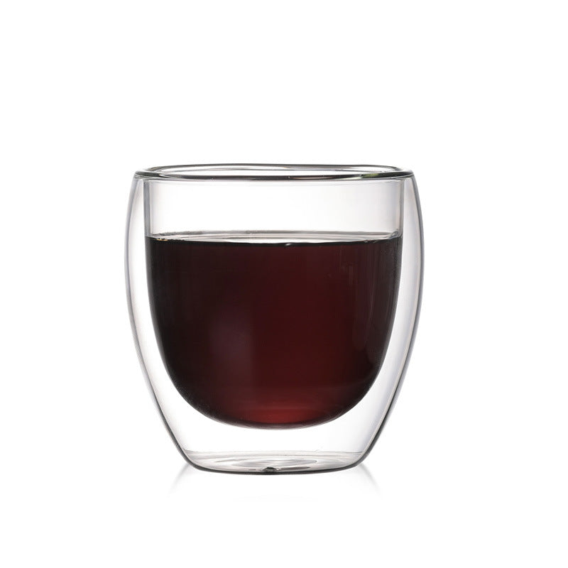 I.XXI Double Wall Espresso Glass 80ml - Insulated Clear Coffee Cups for Latte, Cappuccino & Macchiato - Perfect for Home, Café & Office Use