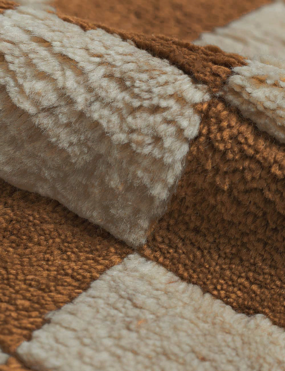 Hand-Knotted Wool Rug with Irregular Checkerboard Design by Sarah Sherman Samuel - Perfect for Boho, Modern & Eclectic Living Rooms